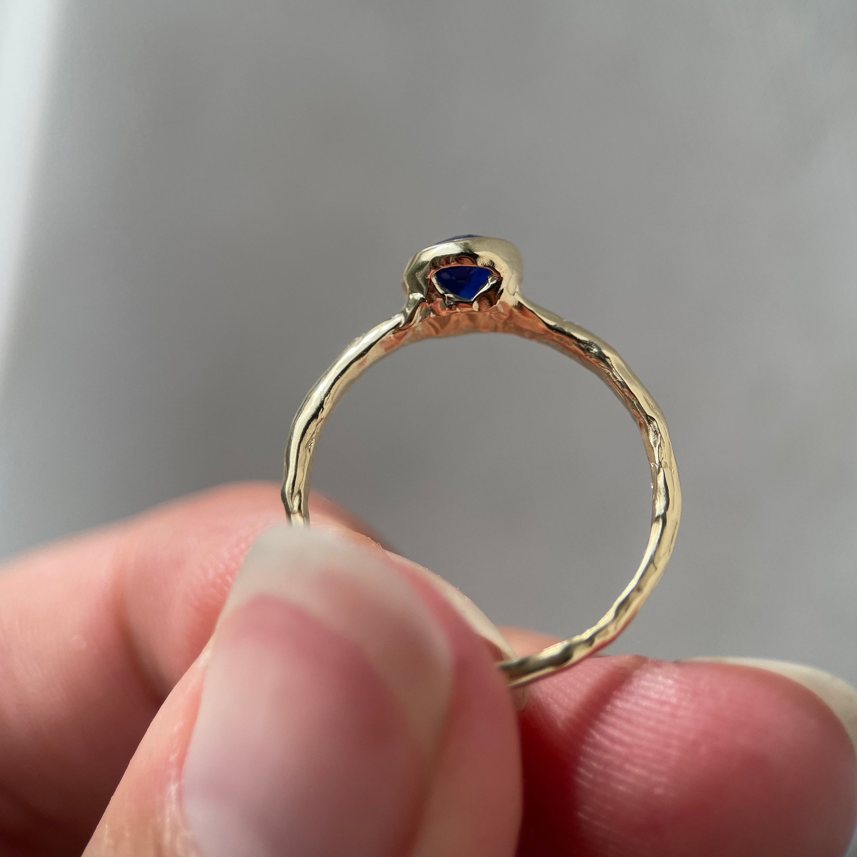 Custom Sapphire Engagement Ring