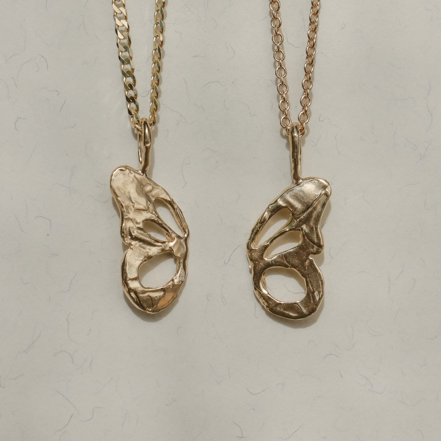 Butterfly Wing BFF Charms Set | 14k Gold