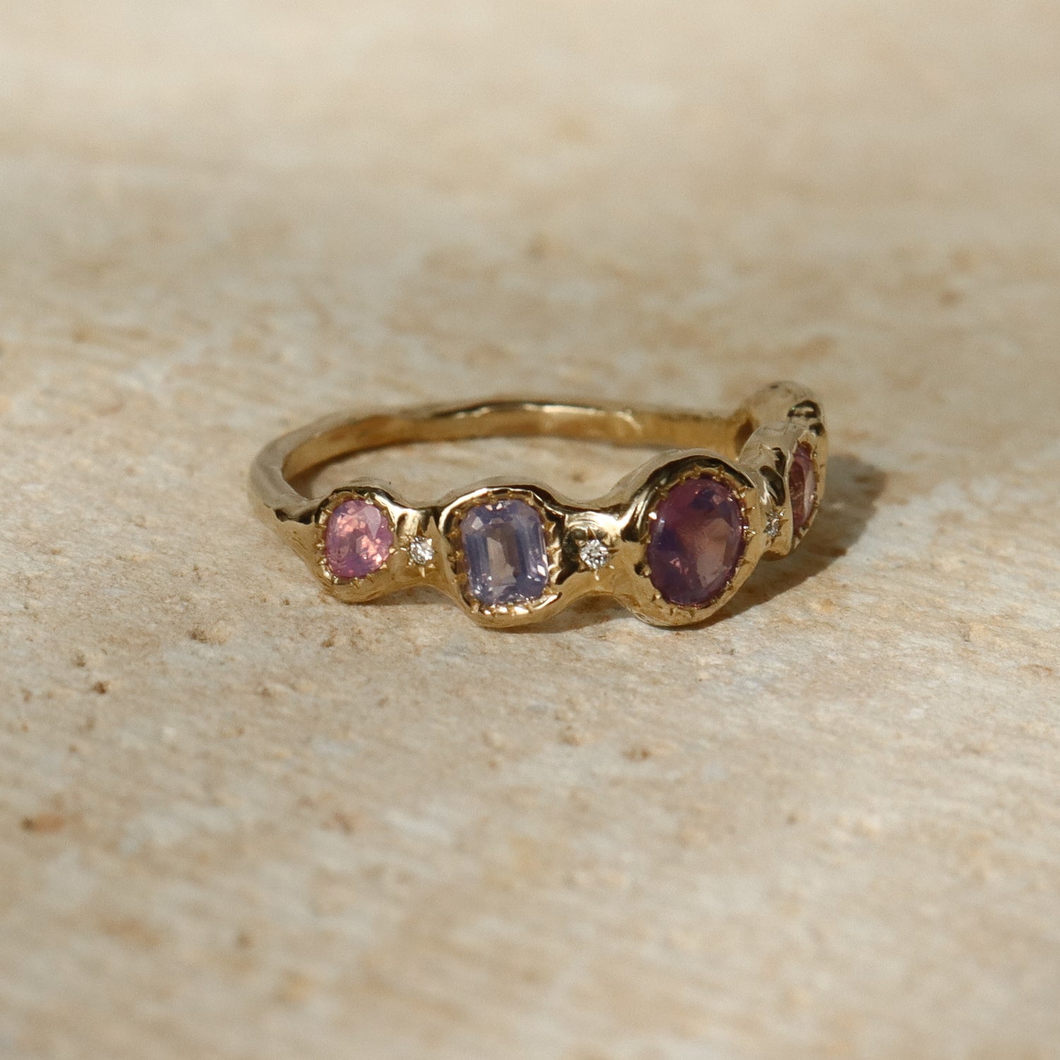Lucinda Band | Sapphires, Diamonds, 14k Gold