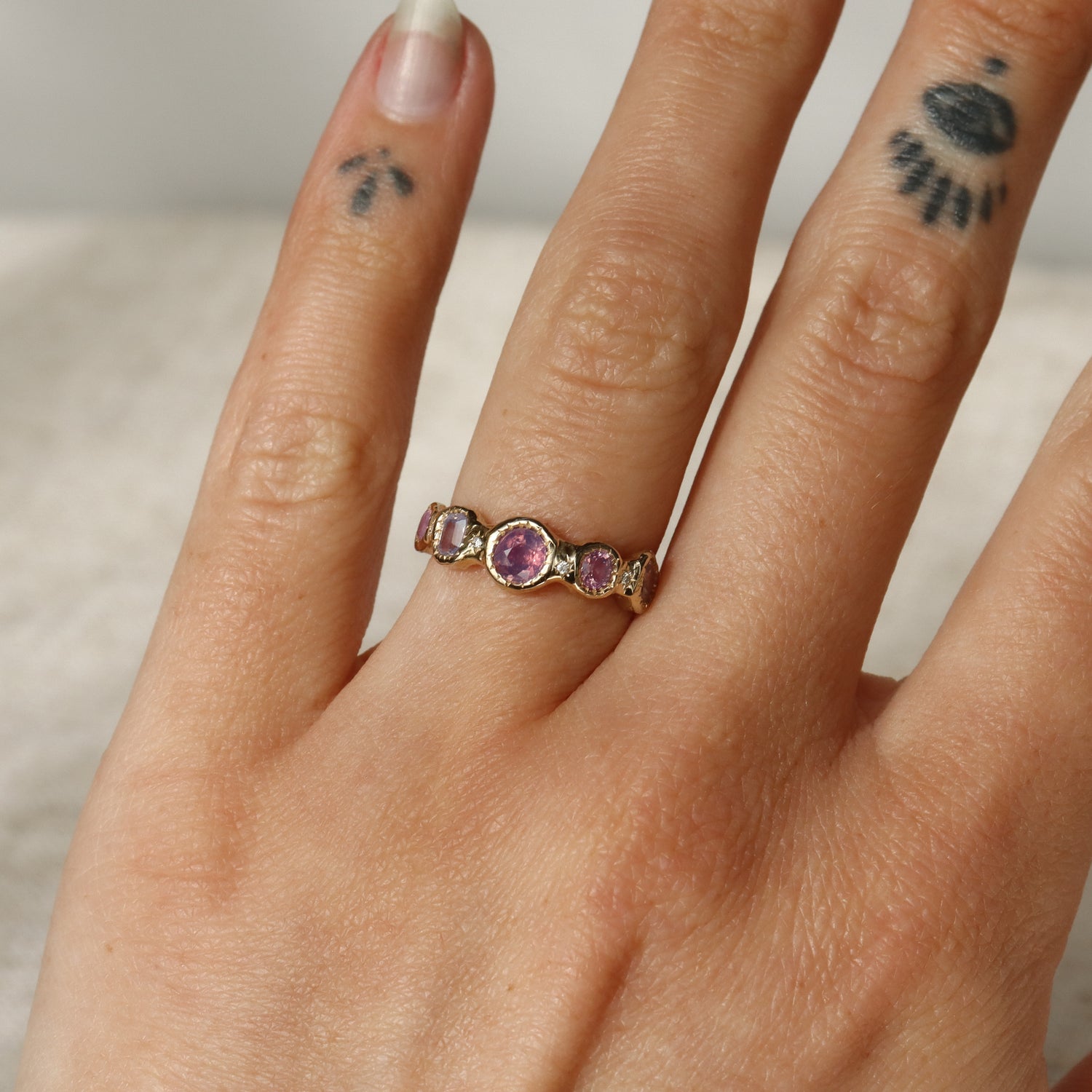 Lucinda Band | Sapphires, Diamonds, 14k Gold