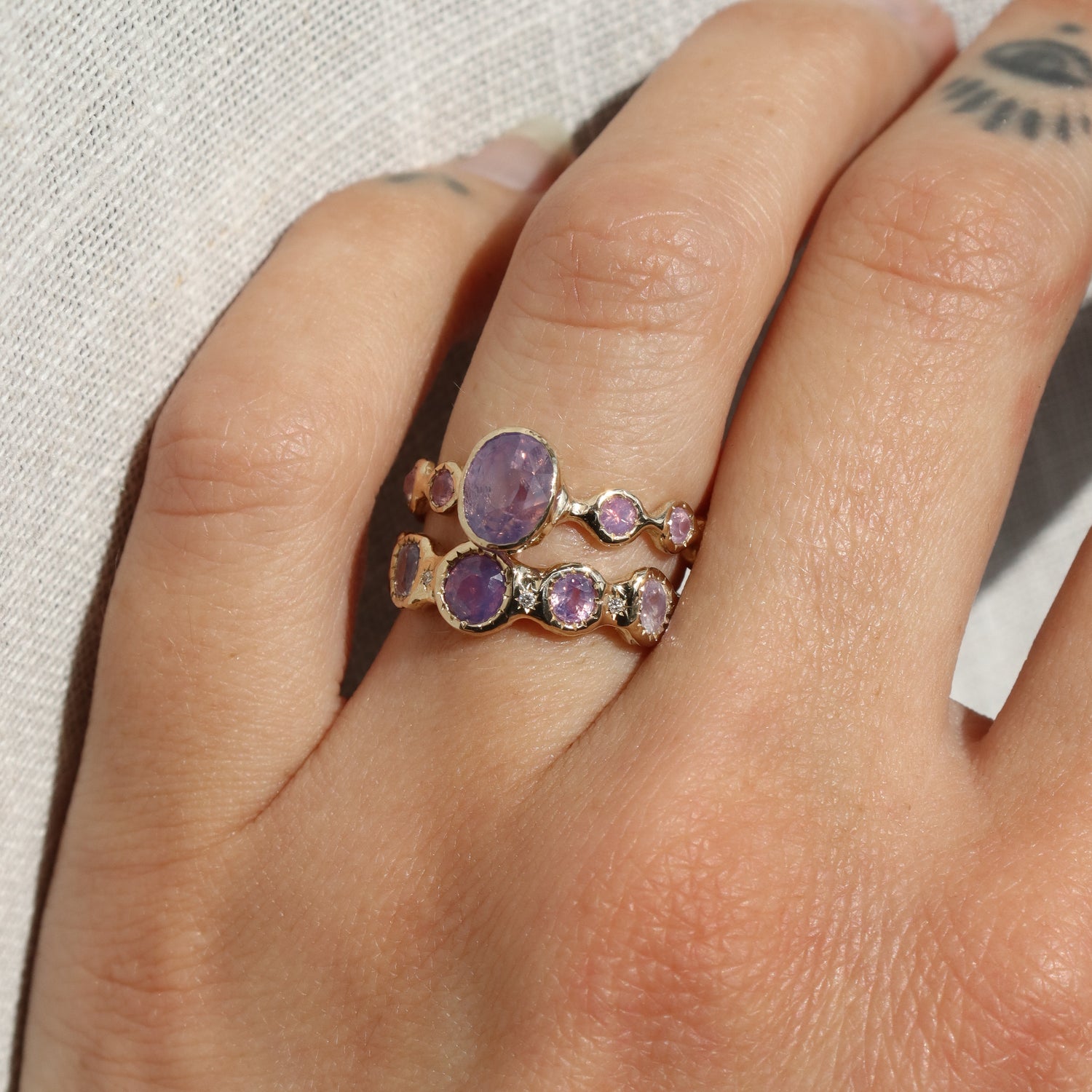 Lucinda Band | Sapphires, Diamonds, 14k Gold