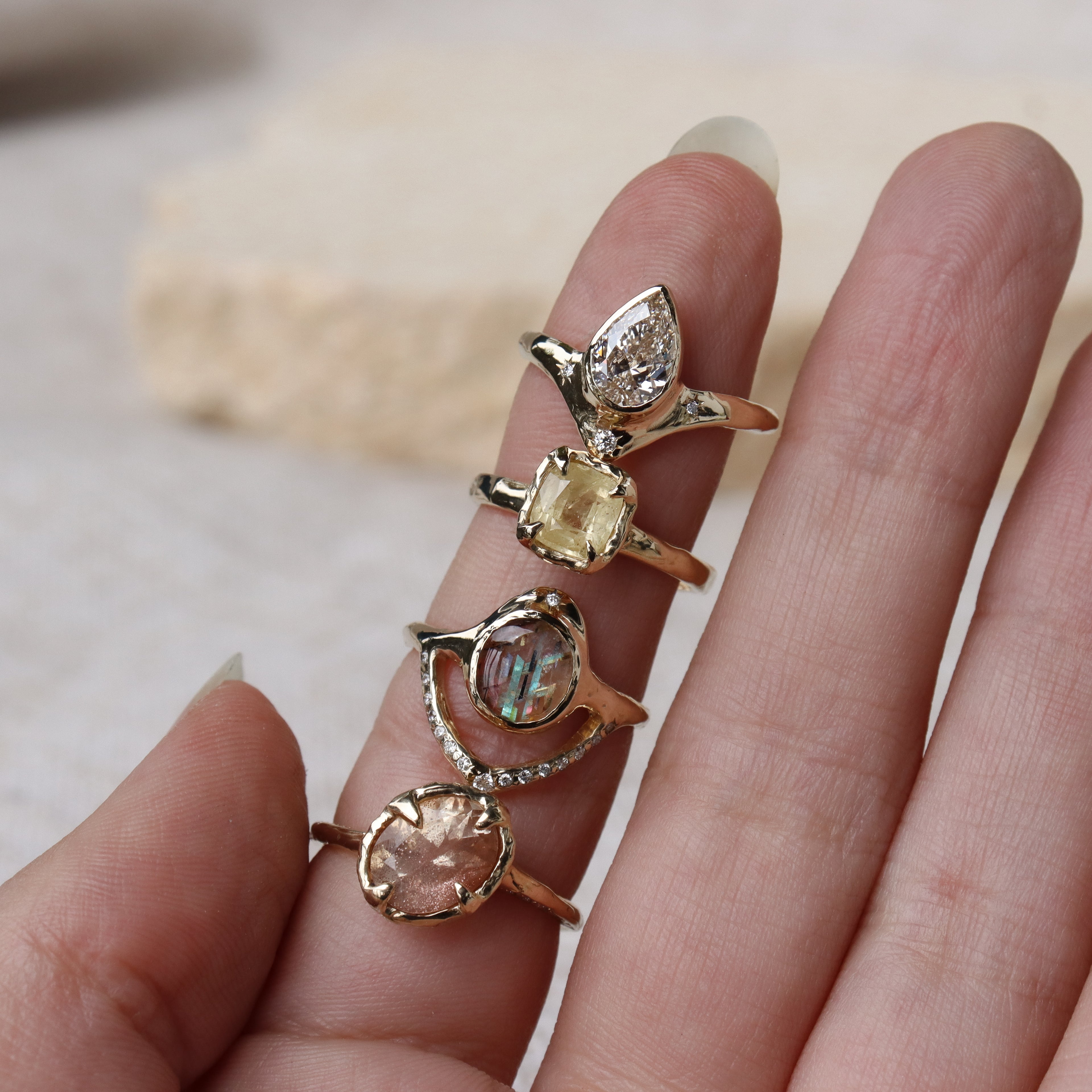 Reign of Light | Diamonds, 14k Gold