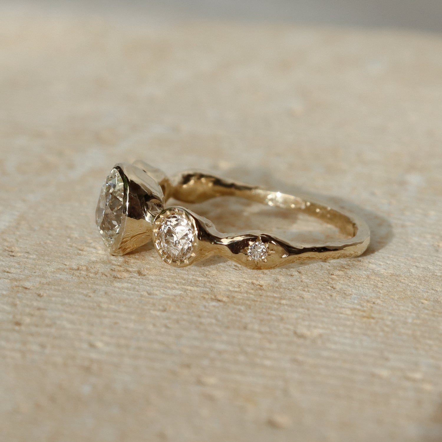 Naiad Ring | Old Mine Diamonds, 14k Gold