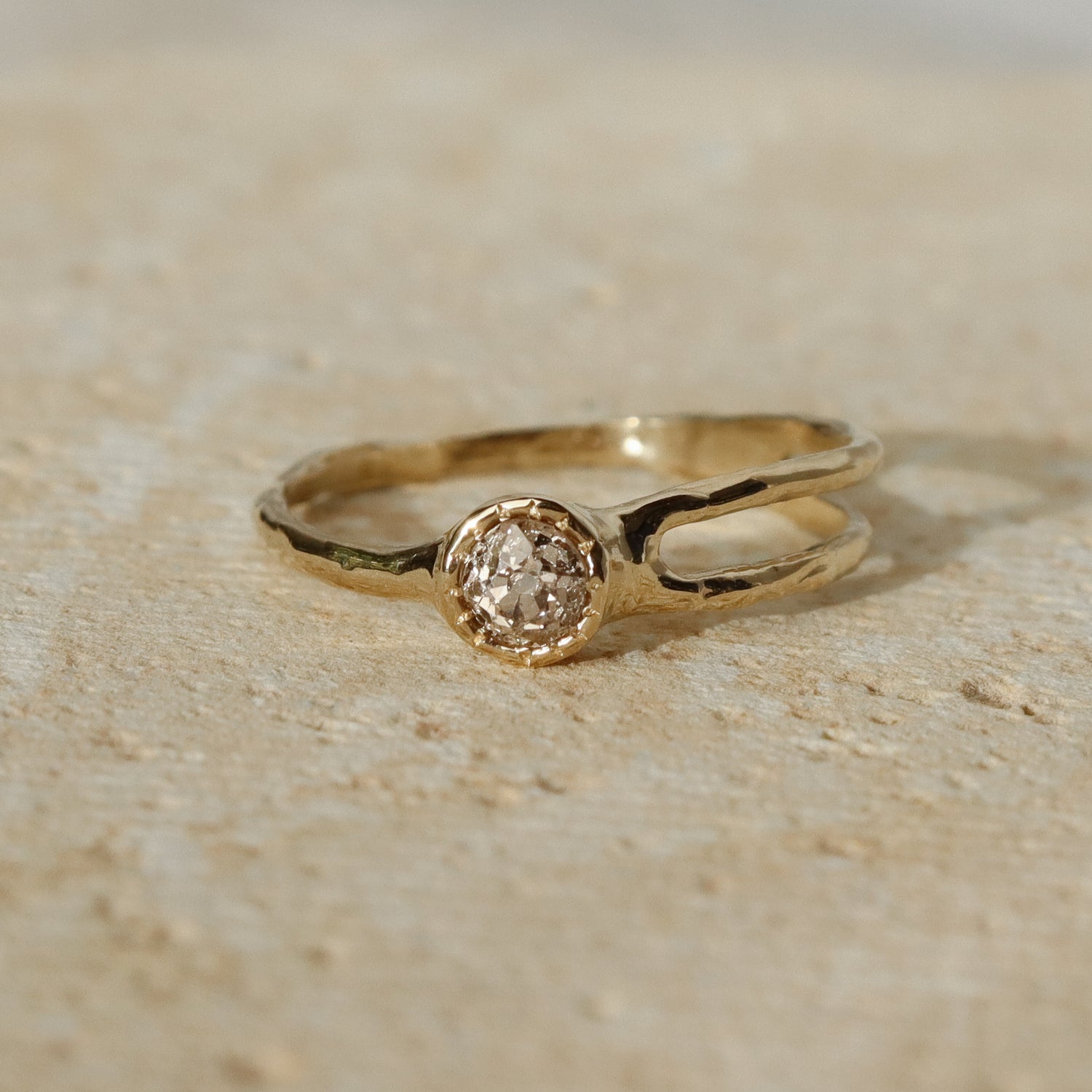 Shooting Star Ring | .21ct Old Mine Diamond