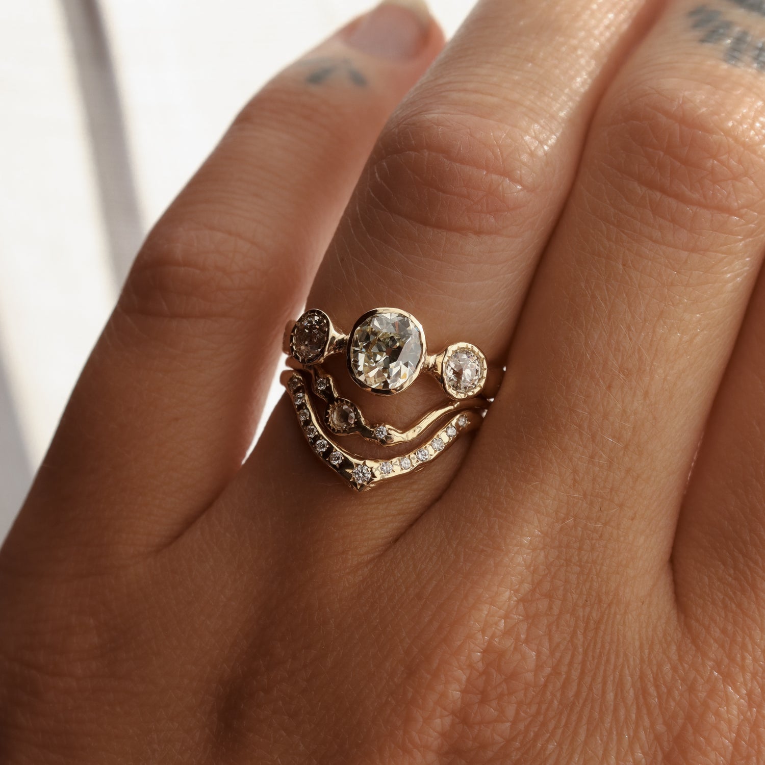 Naiad Ring | Old Mine Diamonds, 14k Gold