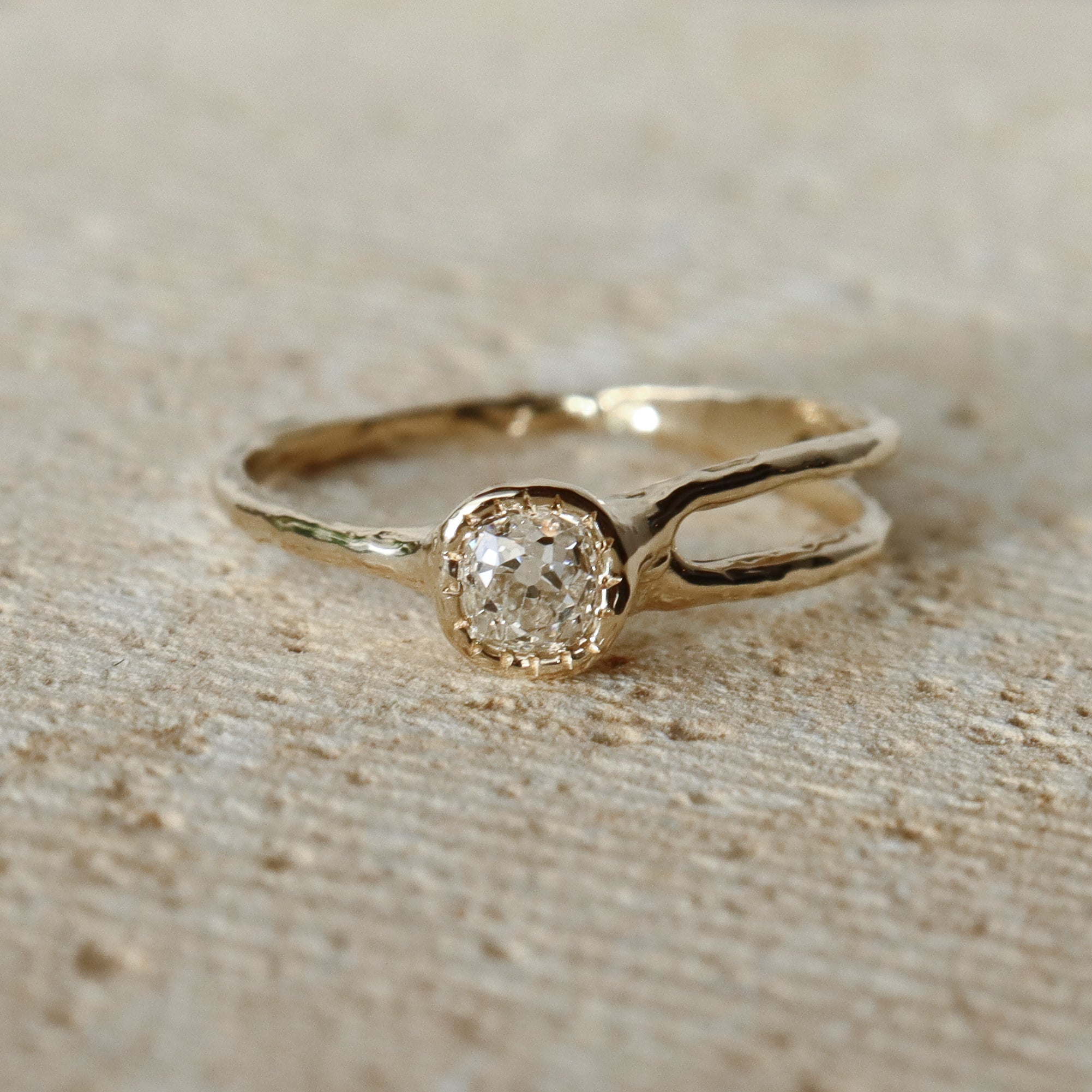Shooting Star Ring | .29ct Old Mine Diamond