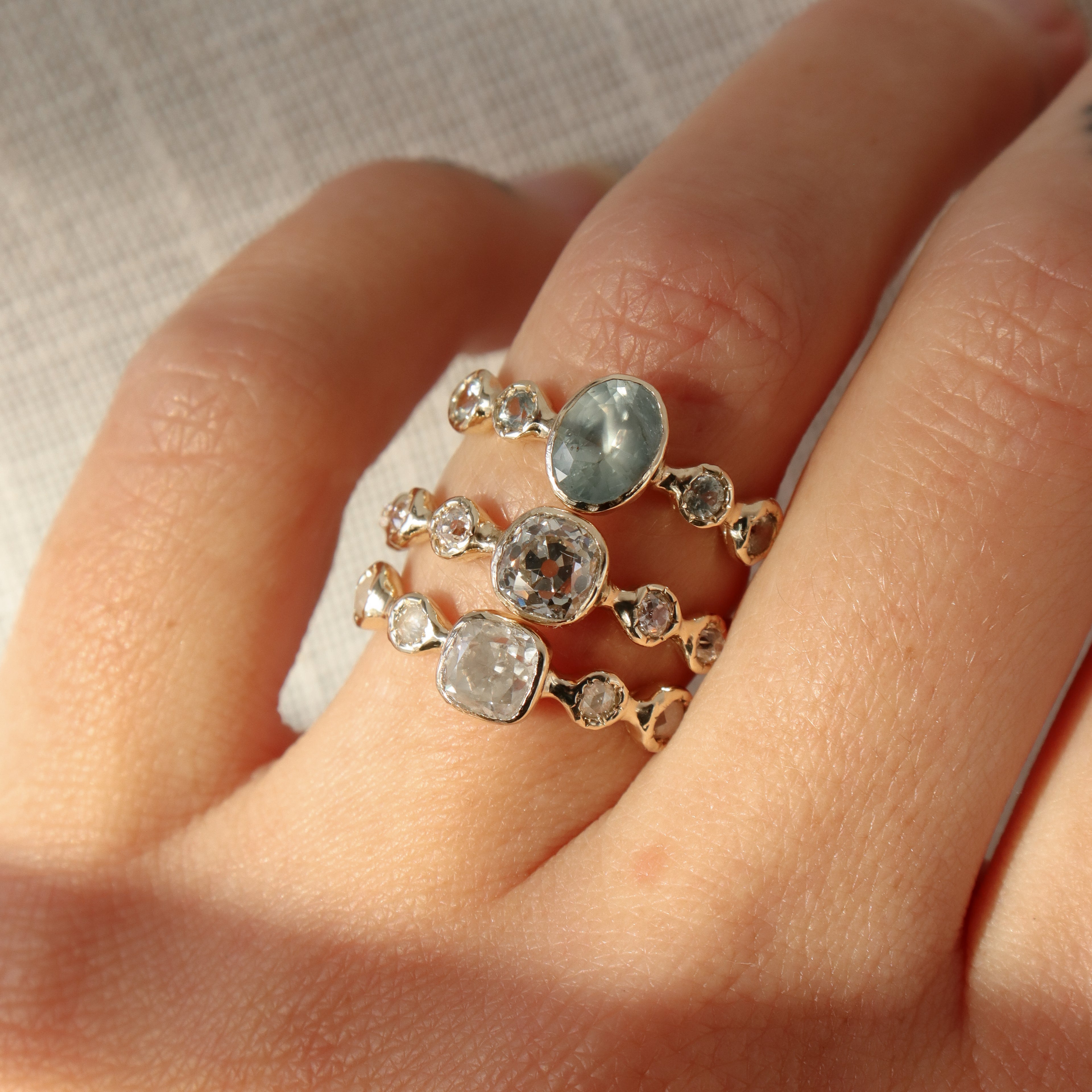 Gwendolyn | Icy Diamonds, 14k Gold