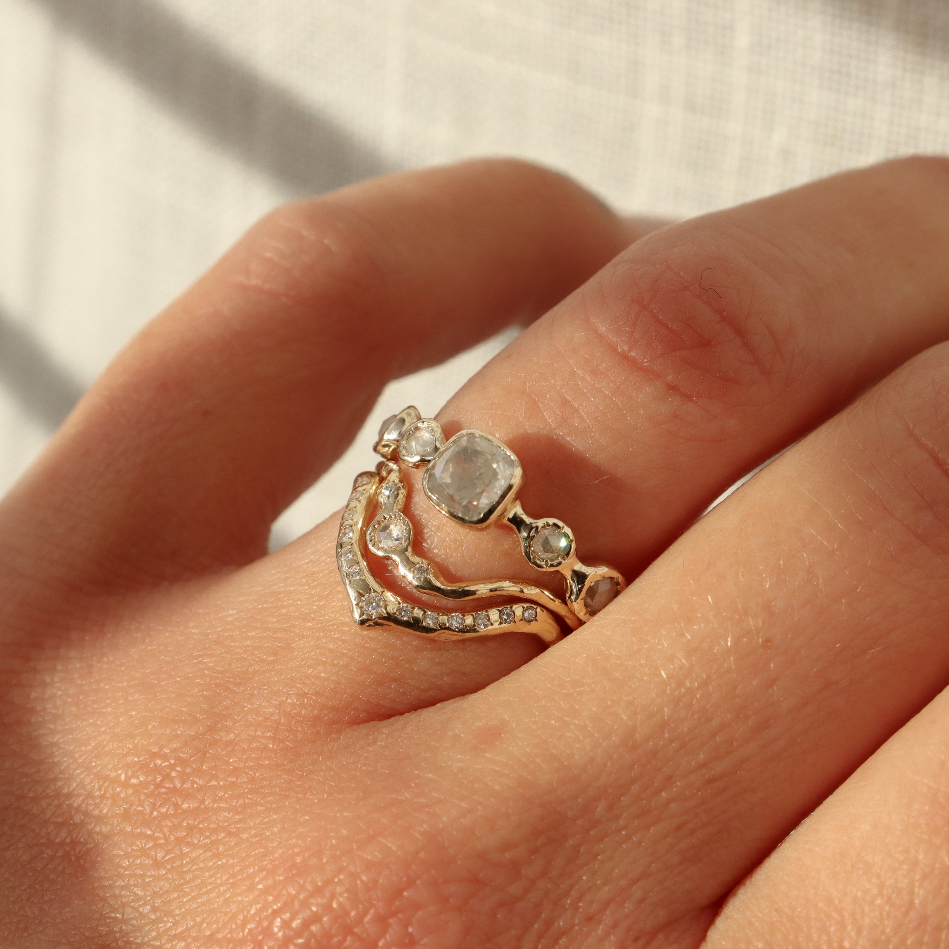 Gwendolyn | Icy Diamonds, 14k Gold