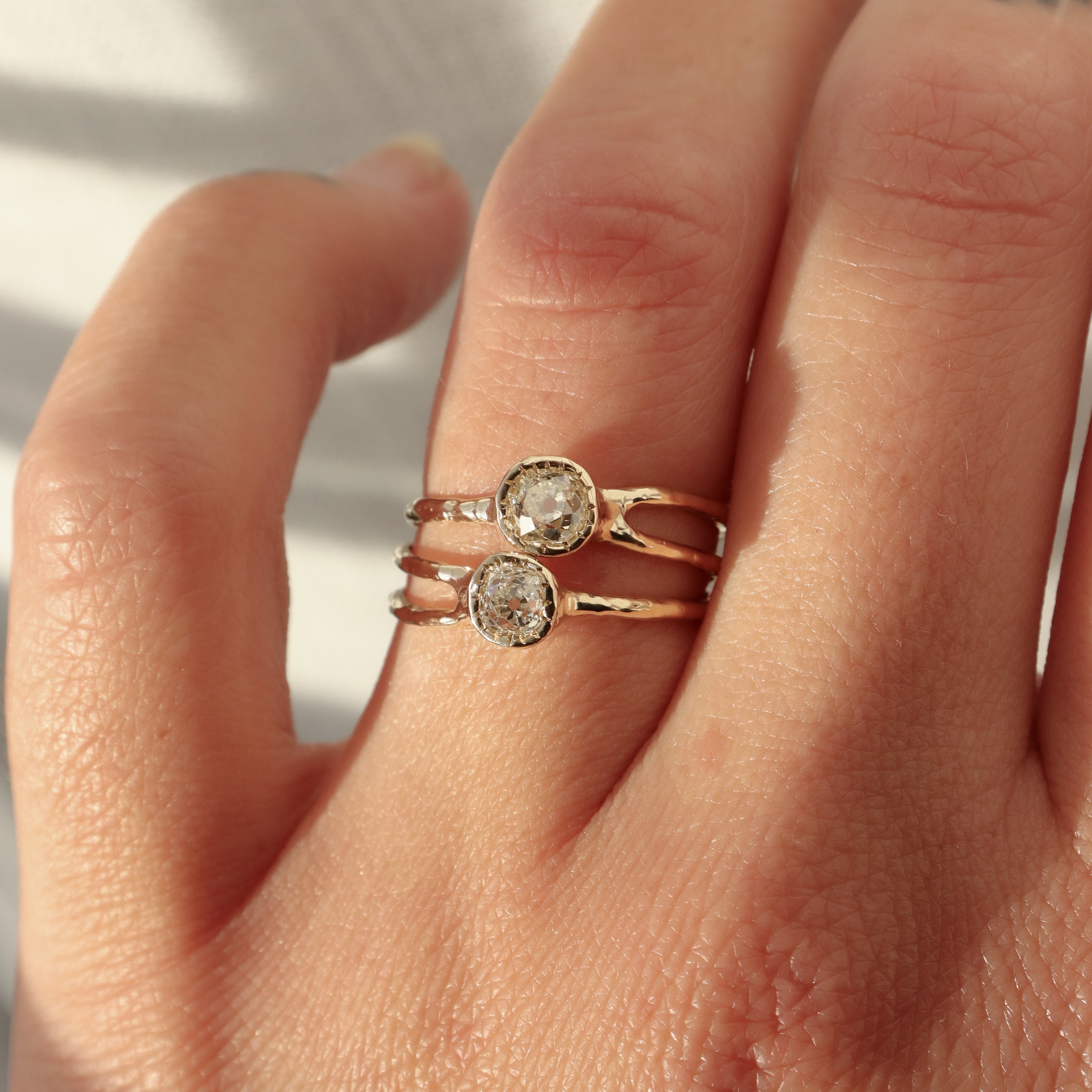 Shooting Star Ring | .29ct Old Mine Diamond