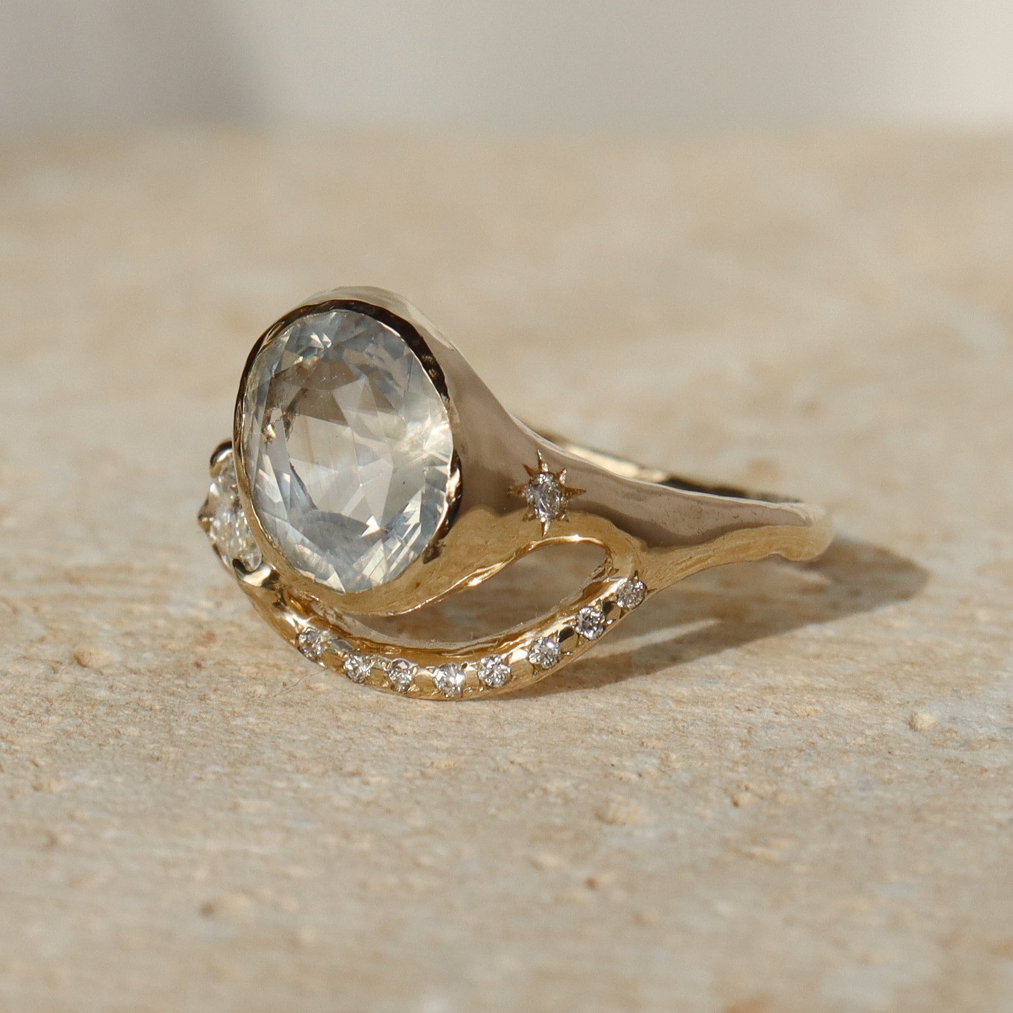 Melusine | Sapphire, Diamonds, 14k Gold