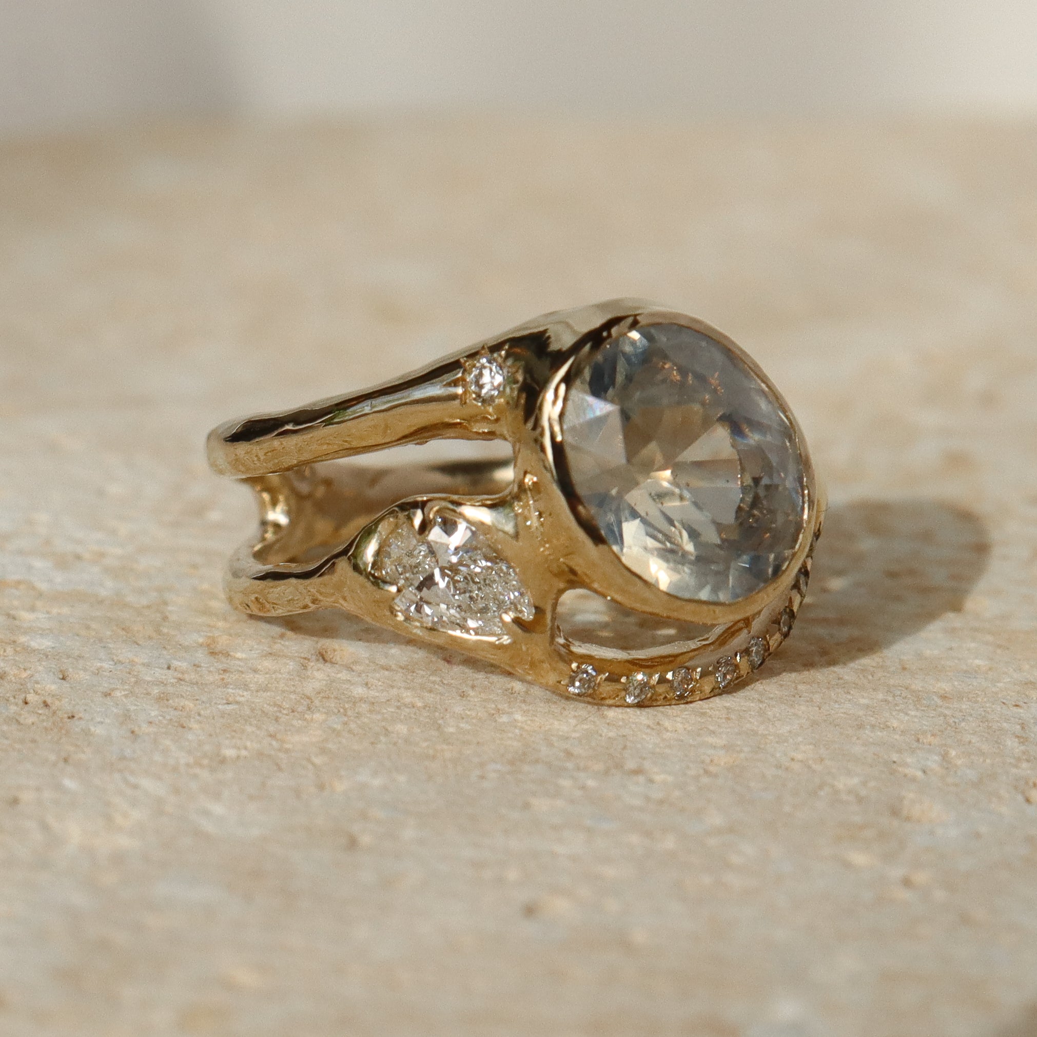 Melusine | Sapphire, Diamonds, 14k Gold