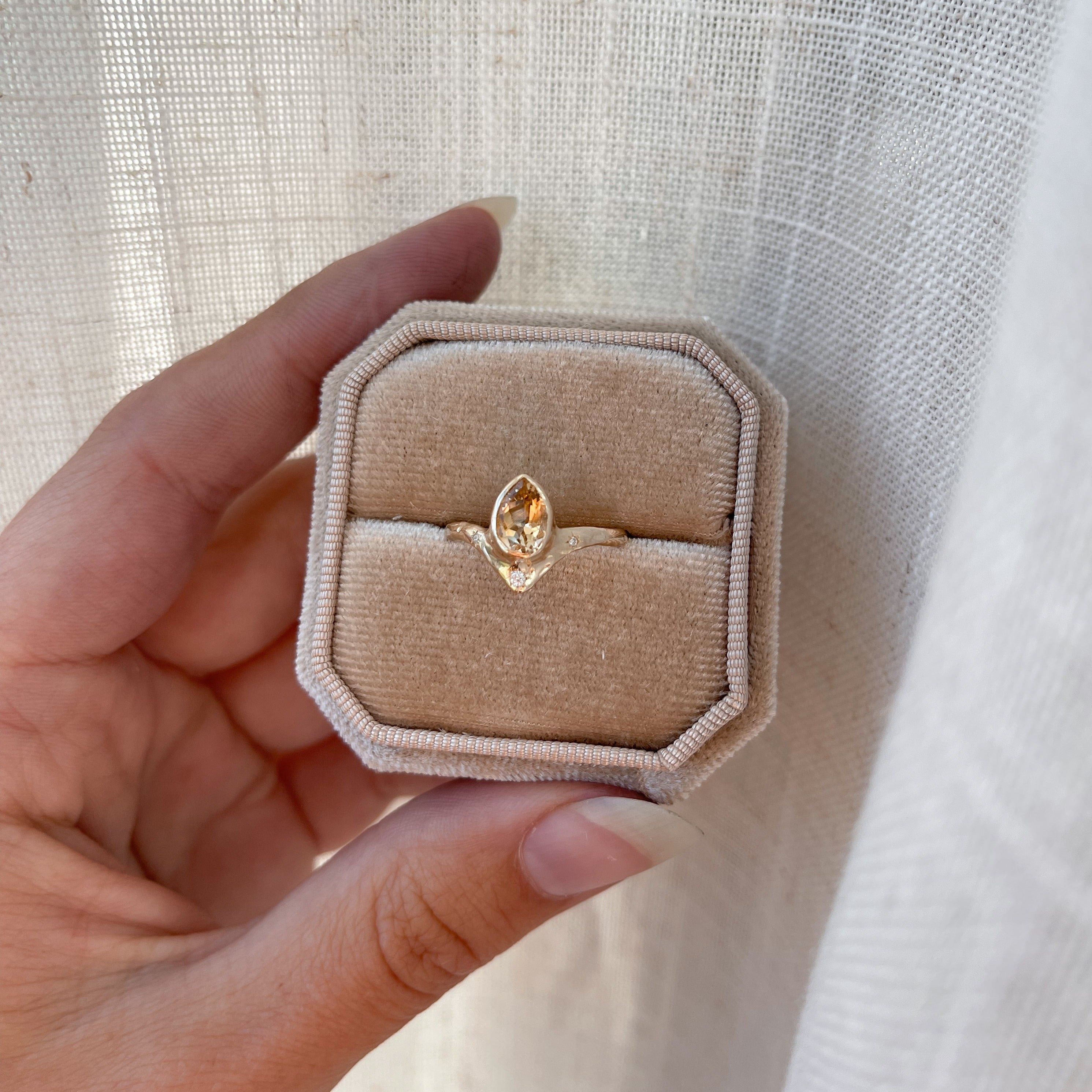 Custom Citrine Reign of Light Ring