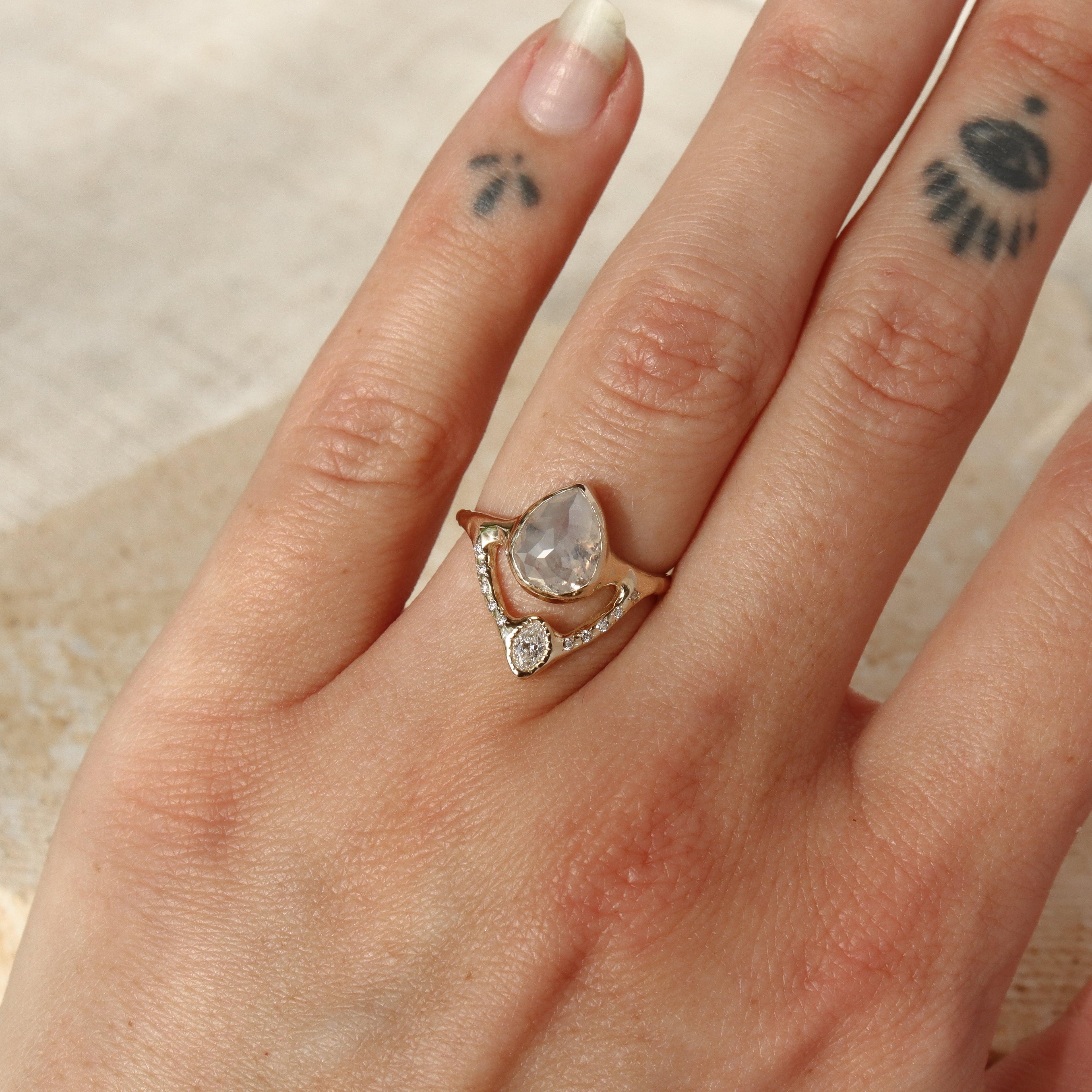 Reflections Ring | Opalescent Diamond, Diamonds, 14k Gold