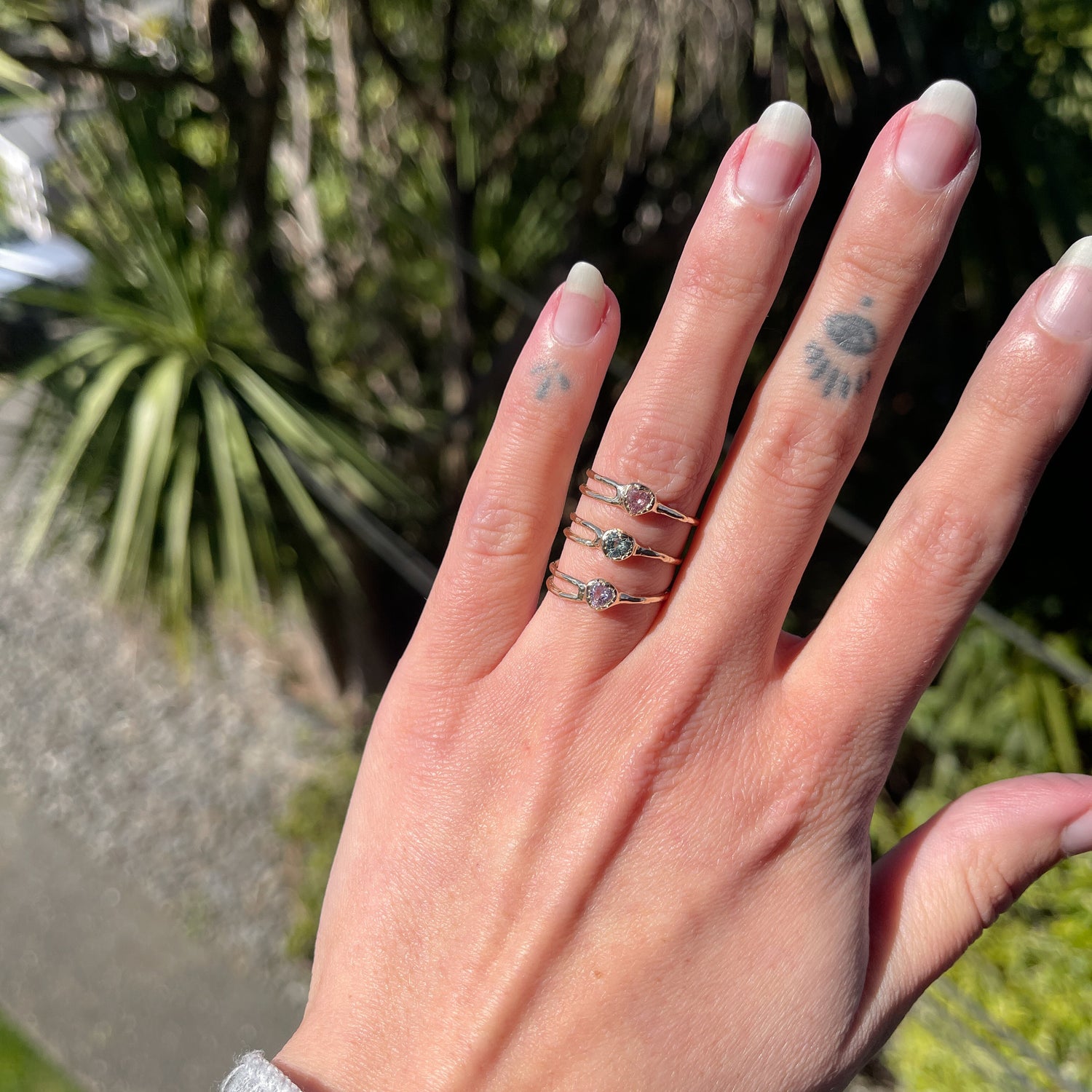 Sapphire Heart Shooting Star Ring | Sapphire, 14k Gold