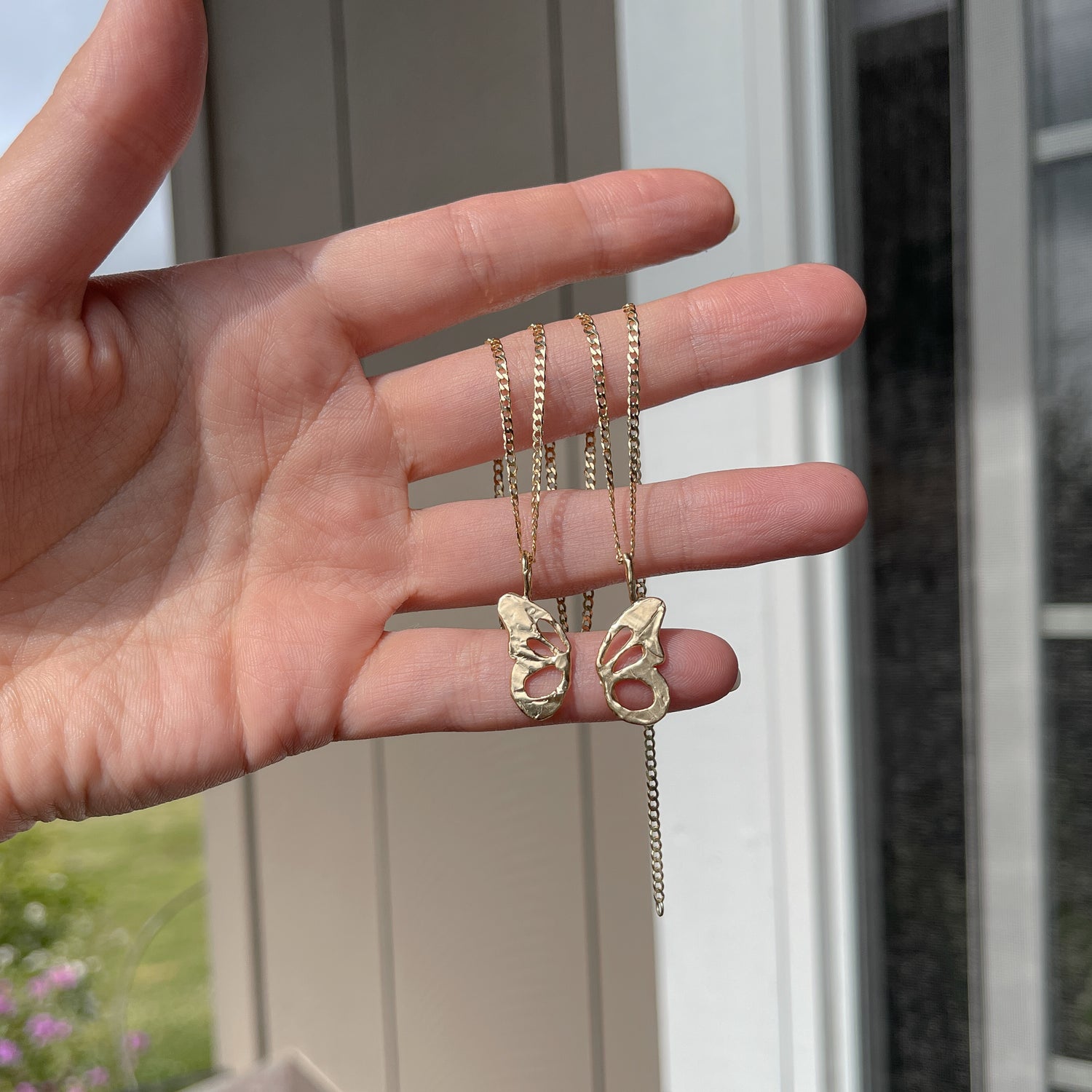 Butterfly Wing BFF Charms Set | 14k Gold