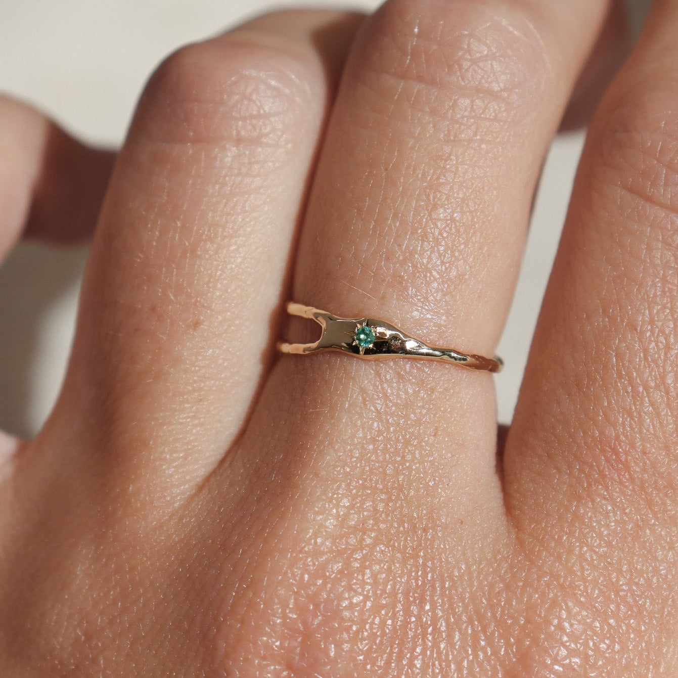 The Shooting Star Ring | 14k Gold