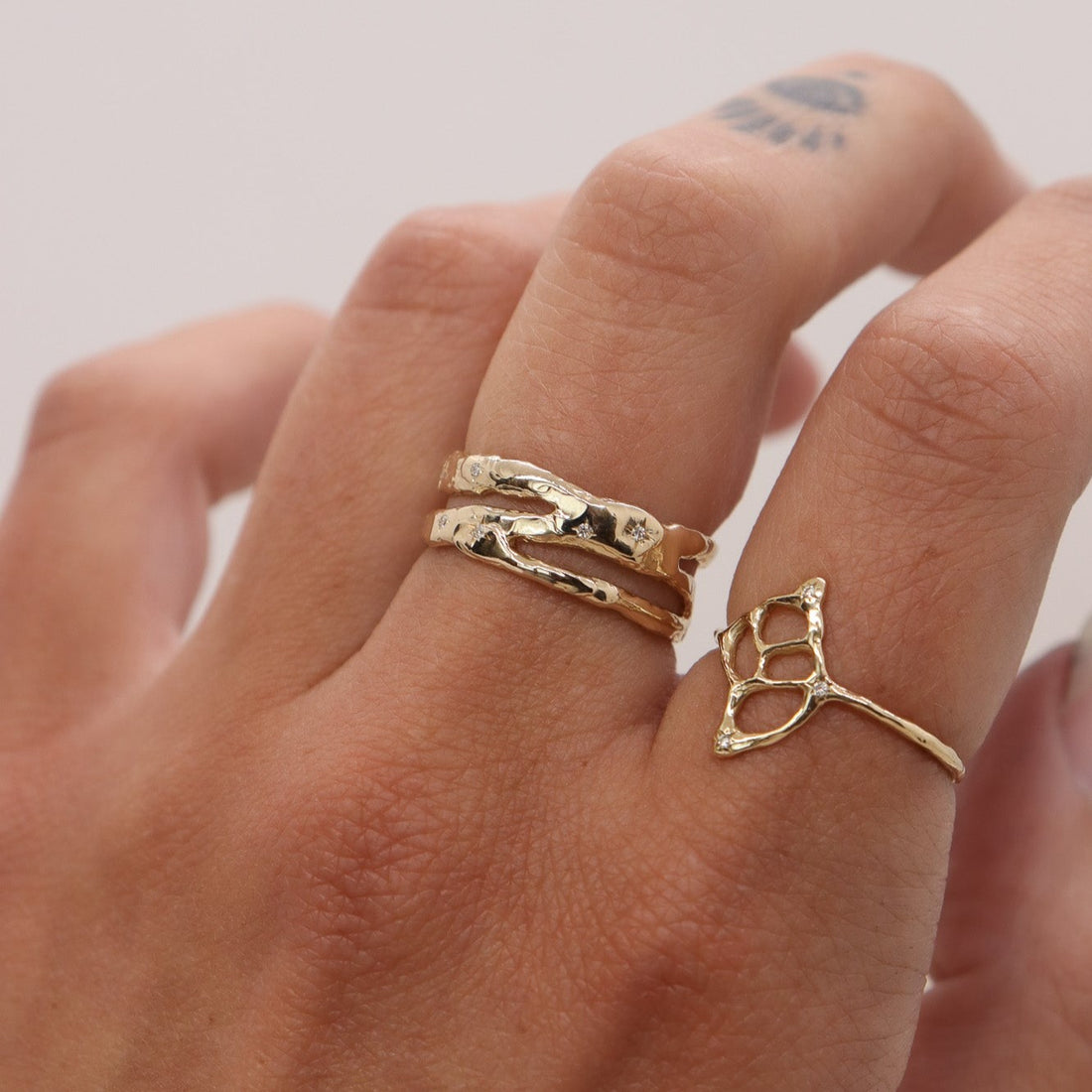 The Stardust Band | Diamonds, 14k Gold