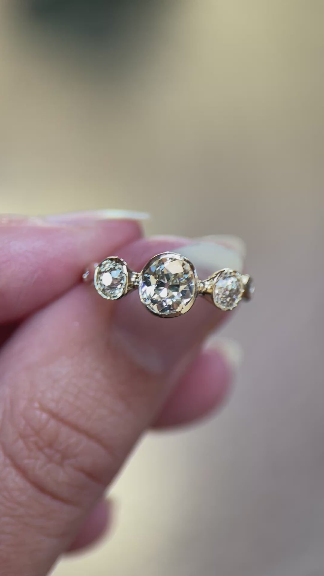 Naiad Ring | Old Mine Diamonds, 14k Gold