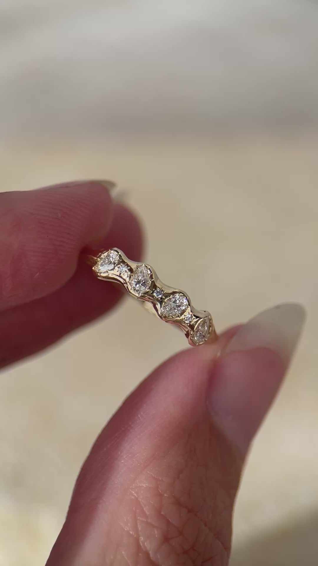 The Lucinda Band | Diamonds, 14k Gold