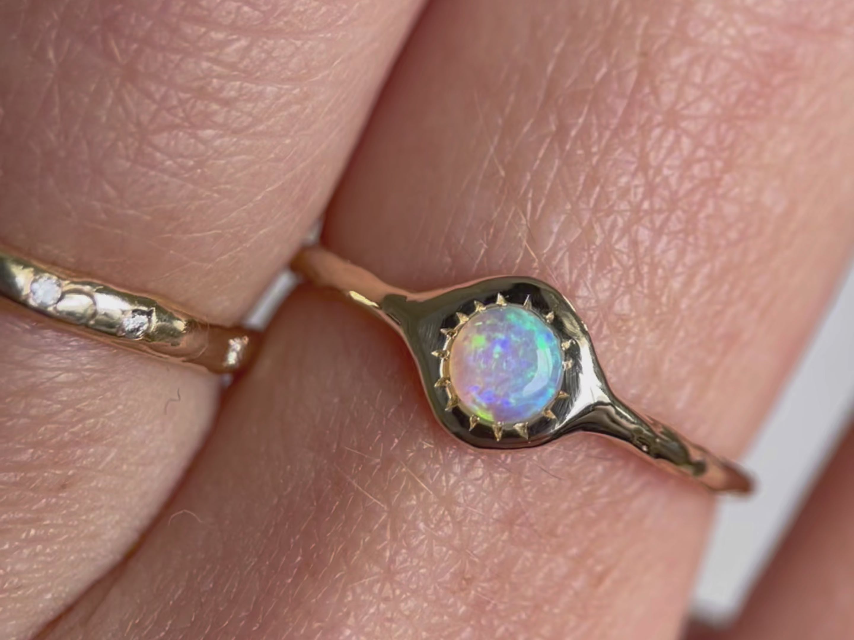 The Asrai Ring | Opal, 14k Gold
