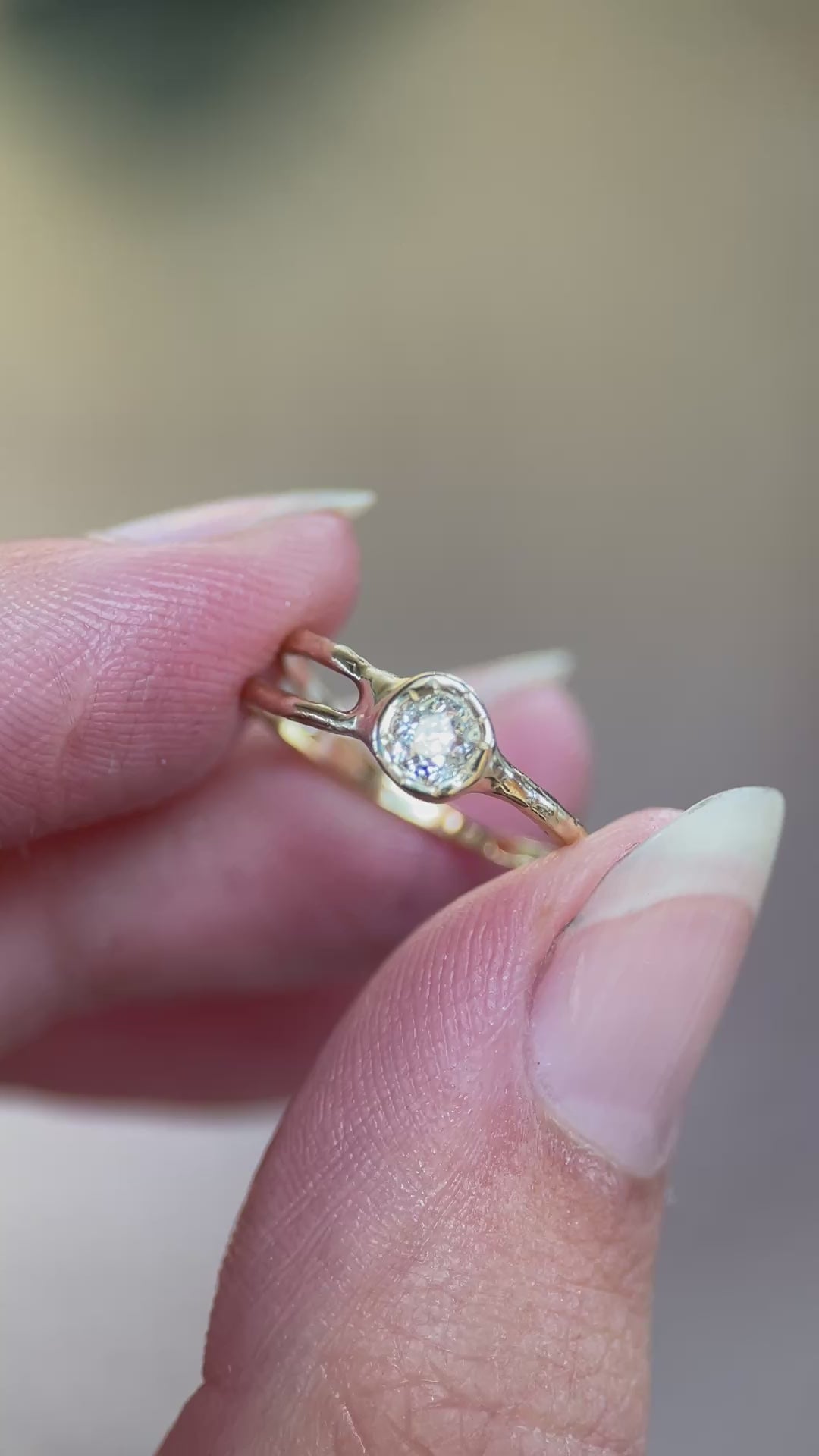 Shooting Star Ring | .24ct Old Mine Diamond
