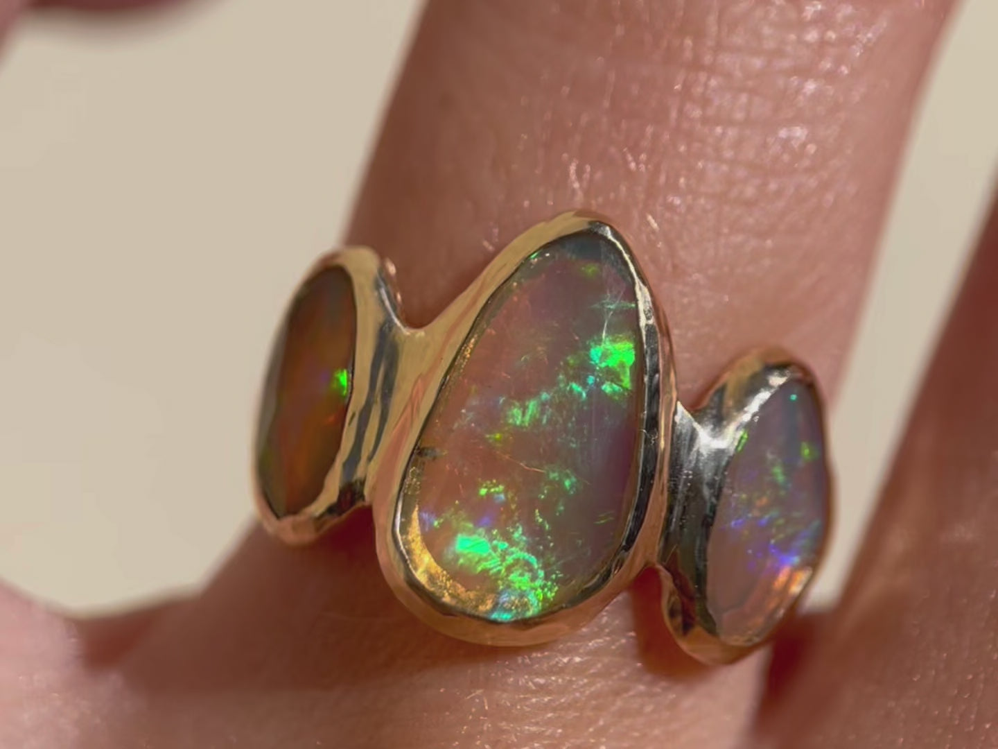 Trio Opal Ring