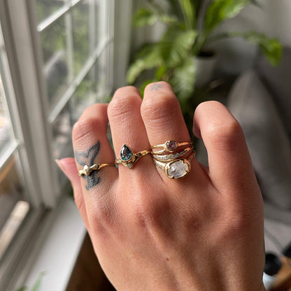 The Aerwyna  | Diamonds, 14k Gold