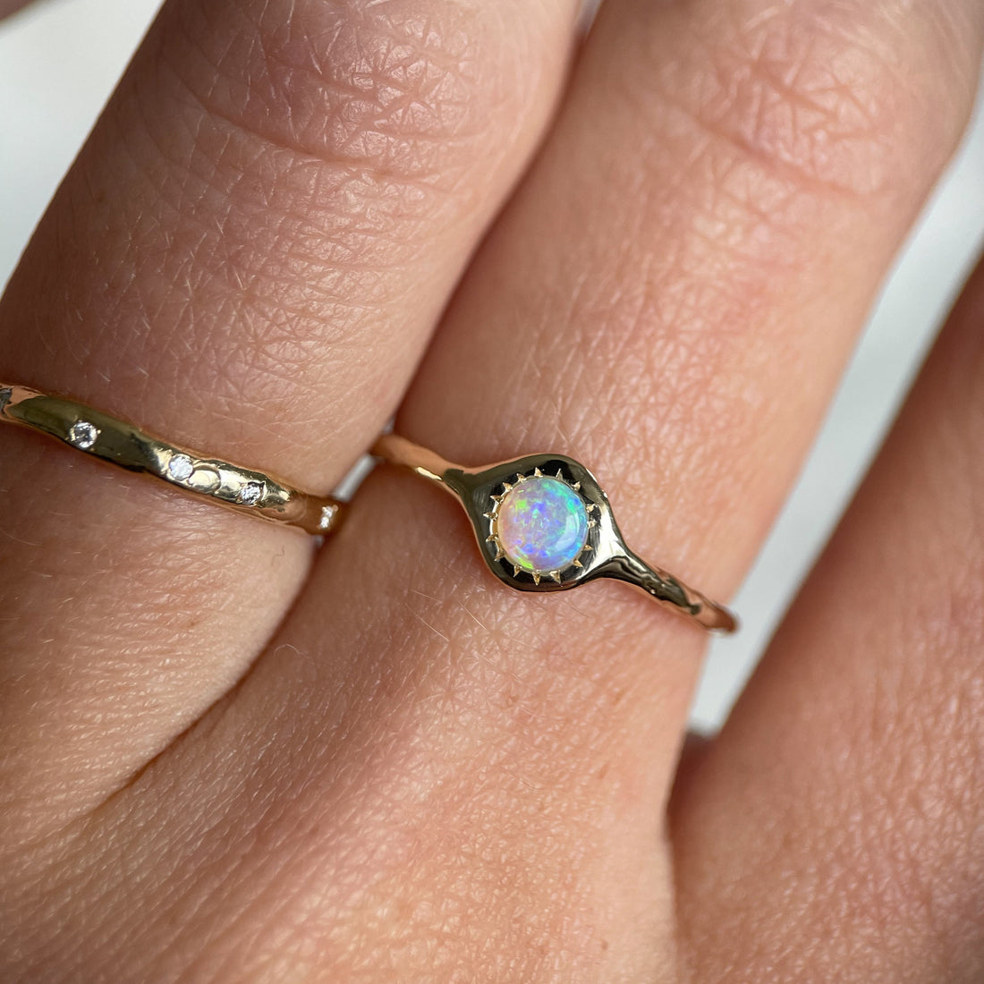 The Asrai Ring | Opal, 14k Gold