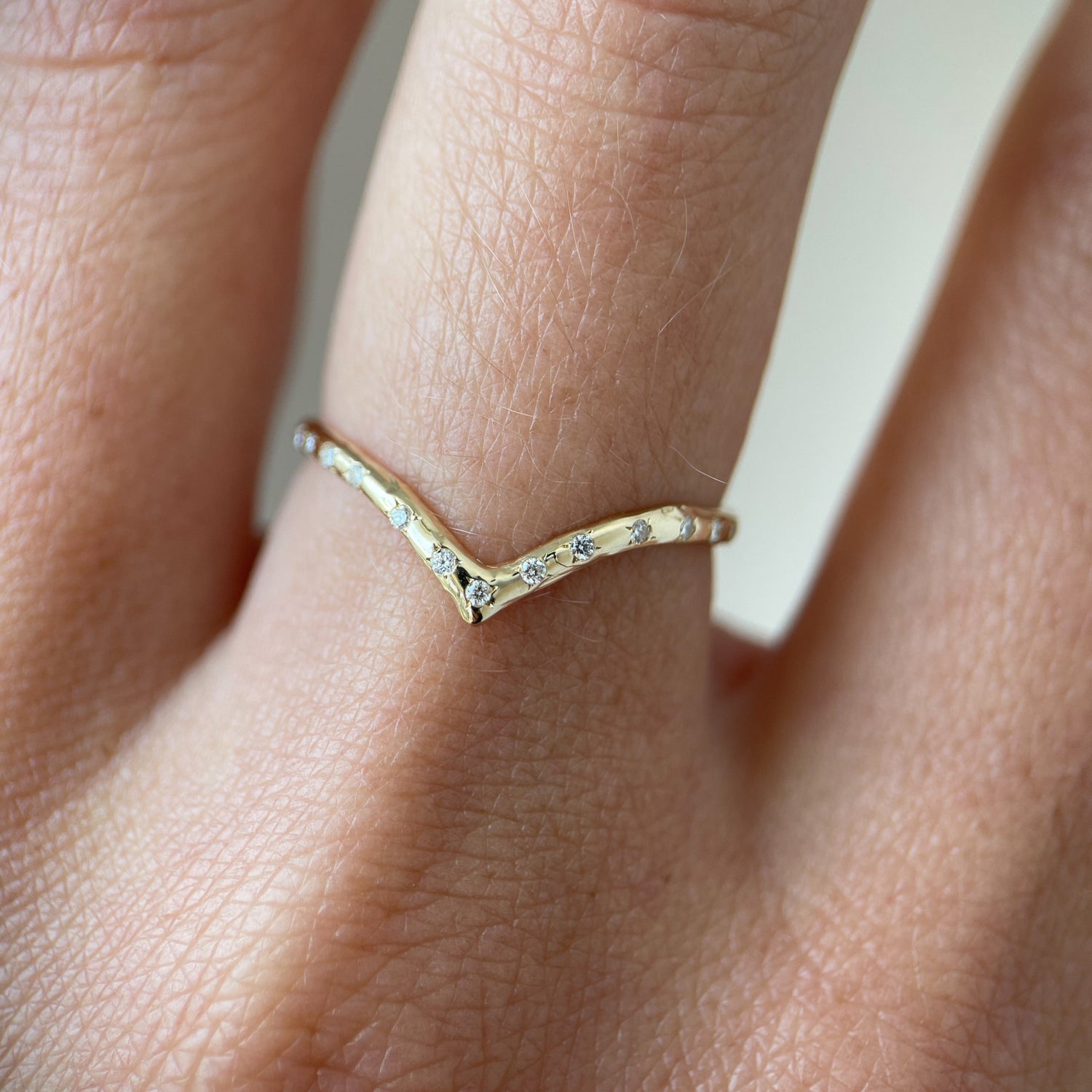 Custom Blue Sapphire Reign of Light Ring and Diamond Stacking Band