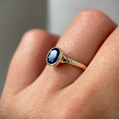 Custom Sapphire Engagement Ring