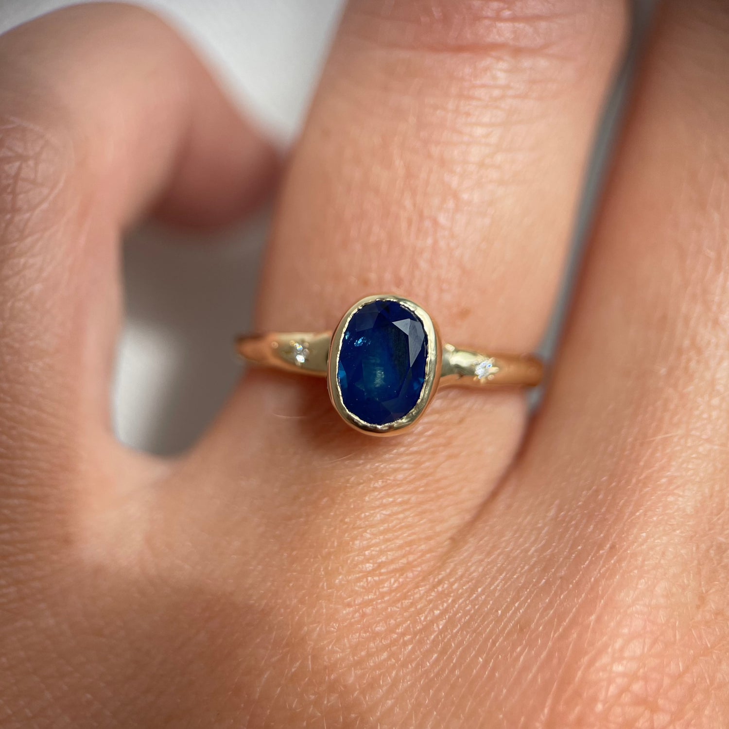 Custom Sapphire Engagement Ring