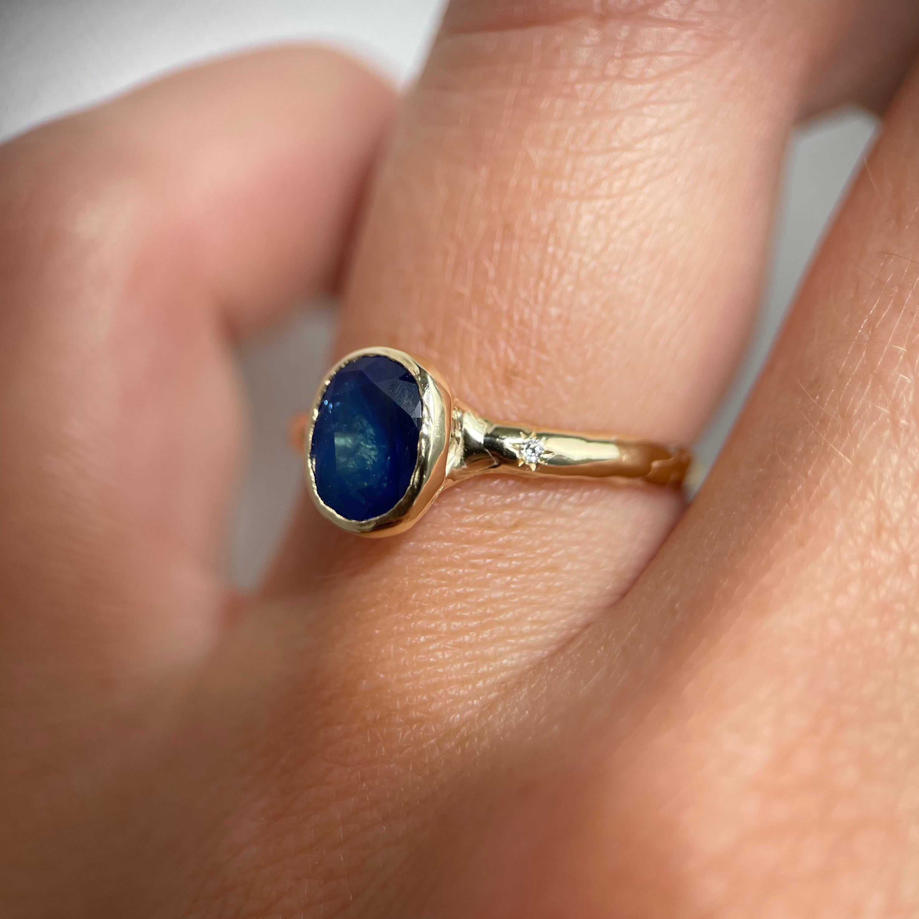 Custom Sapphire Engagement Ring