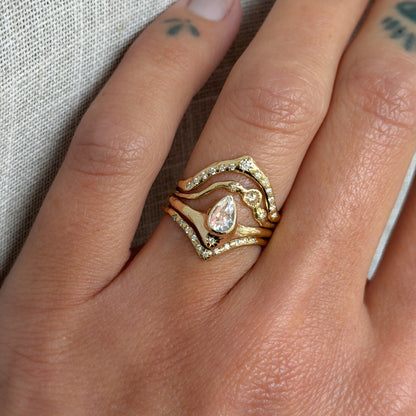 The Reign of Light | Brilliant Moonstone, Diamond, 14k Gold
