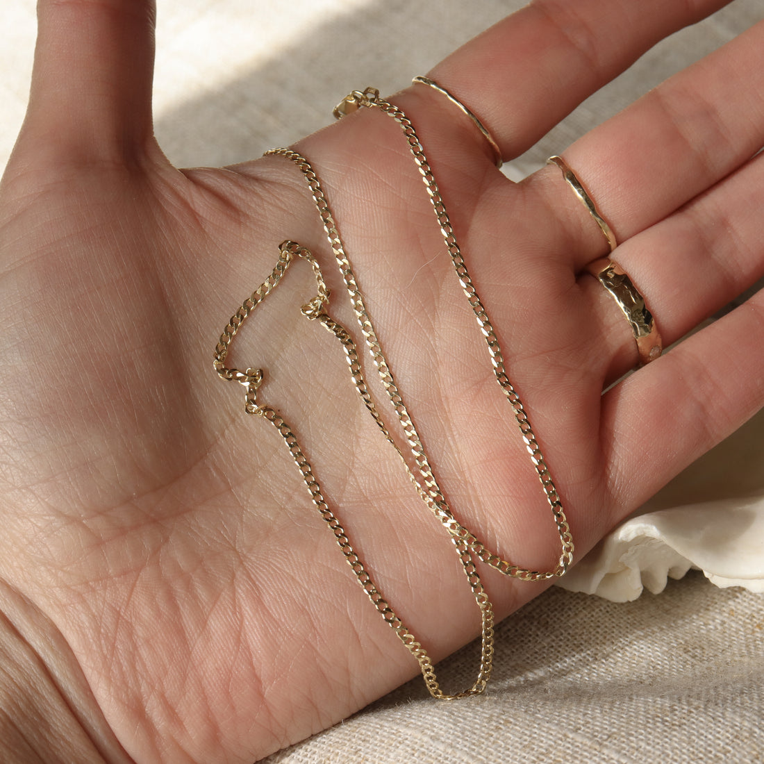 Curb Chain | 14k Gold