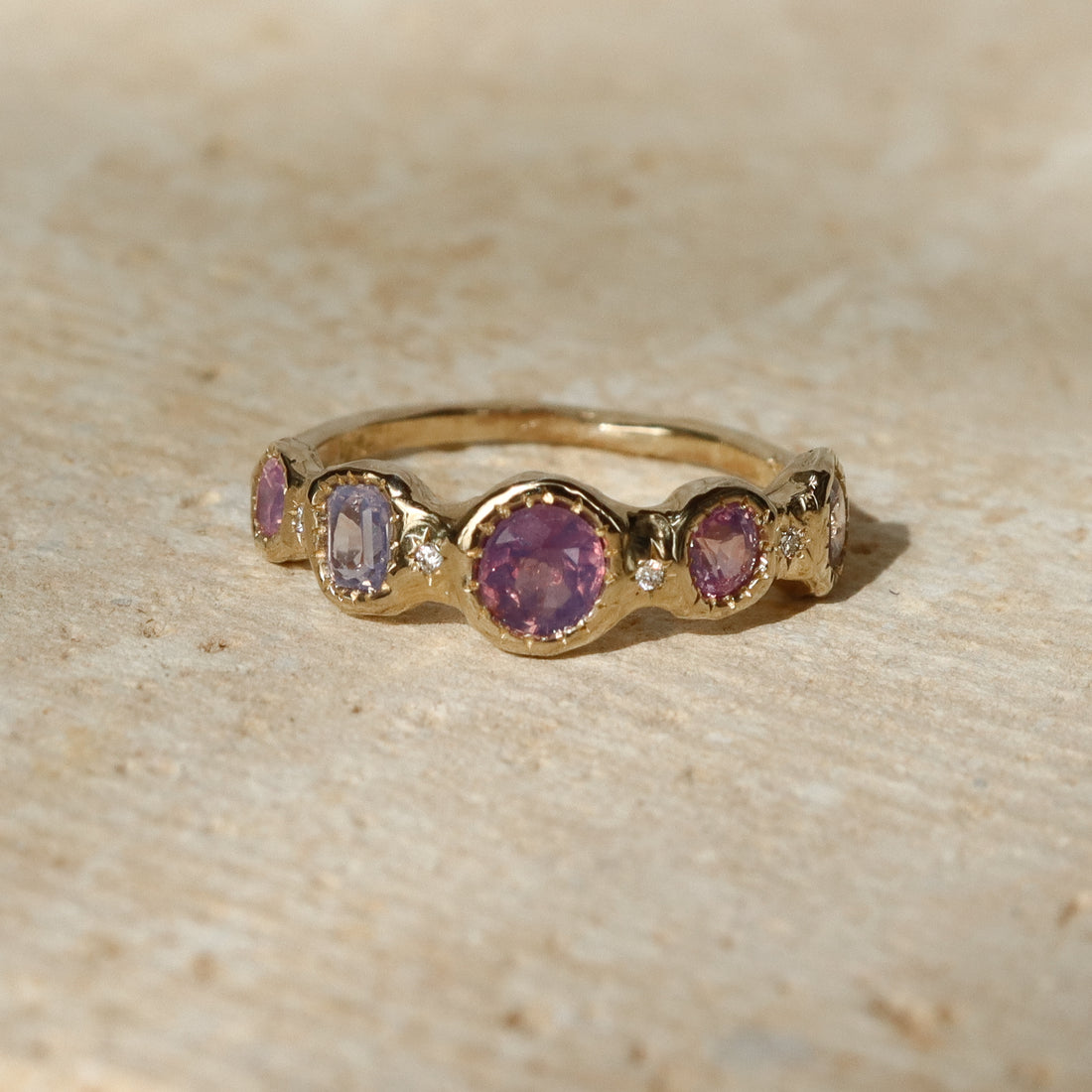 Lucinda Band | Sapphires, Diamonds, 14k Gold