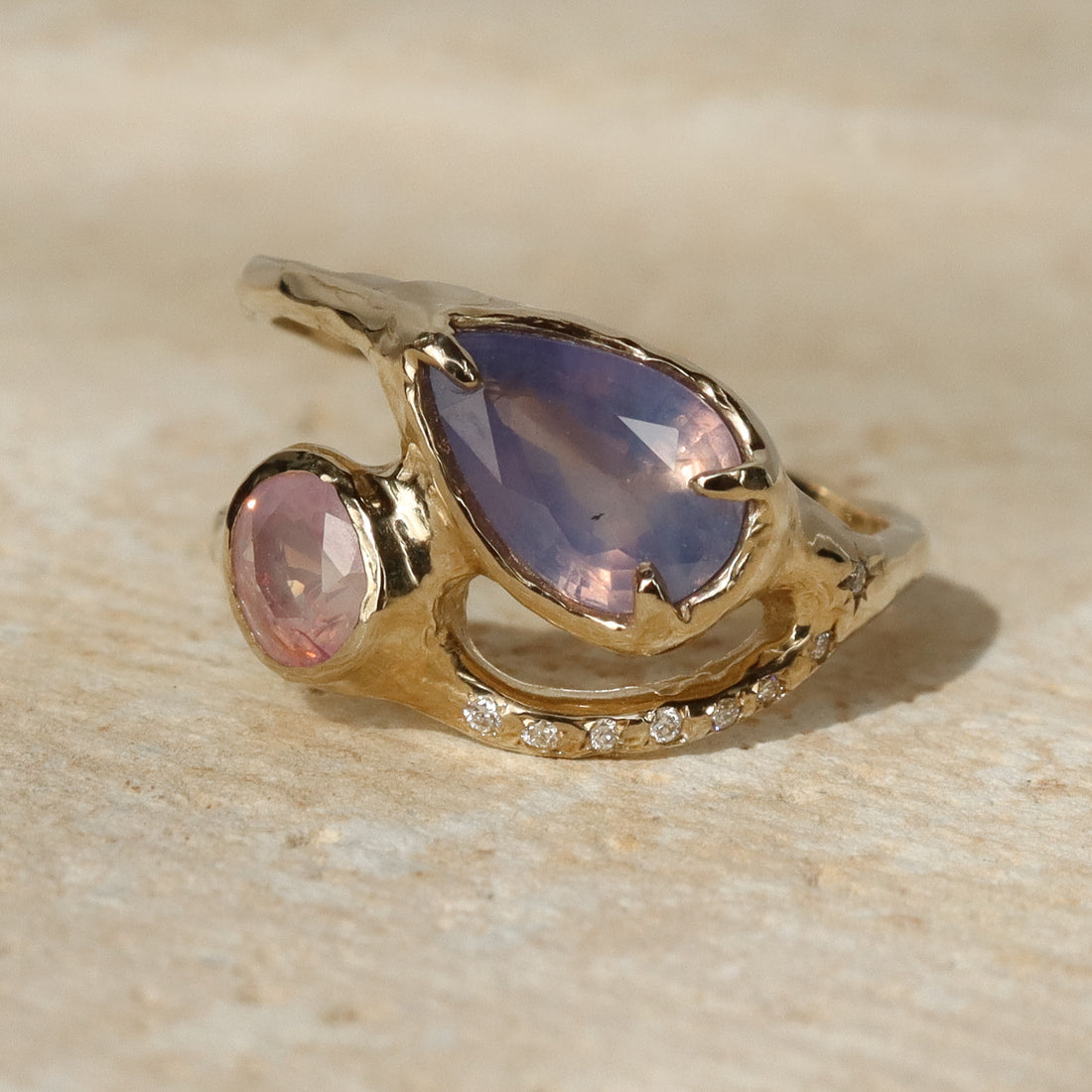Melusine |Sapphires, Diamonds, 14k Gold