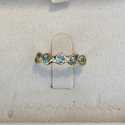 Custom Blue Lucinda Ring