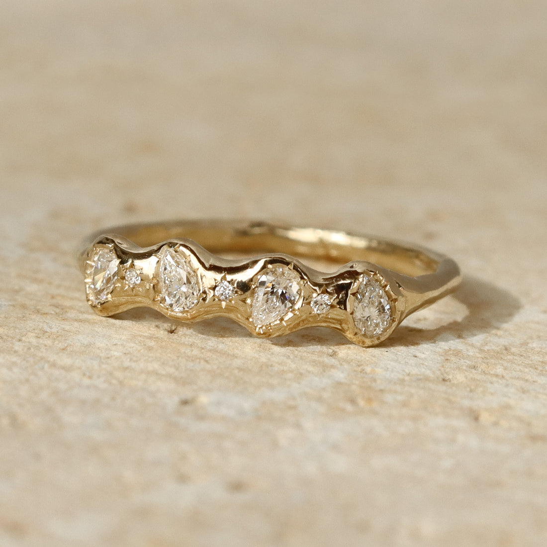The Lucinda Band | Diamonds, 14k Gold
