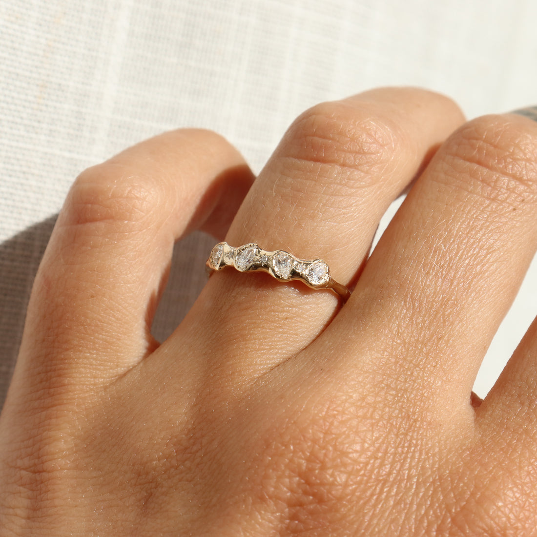 The Lucinda Band | Diamonds, 14k Gold