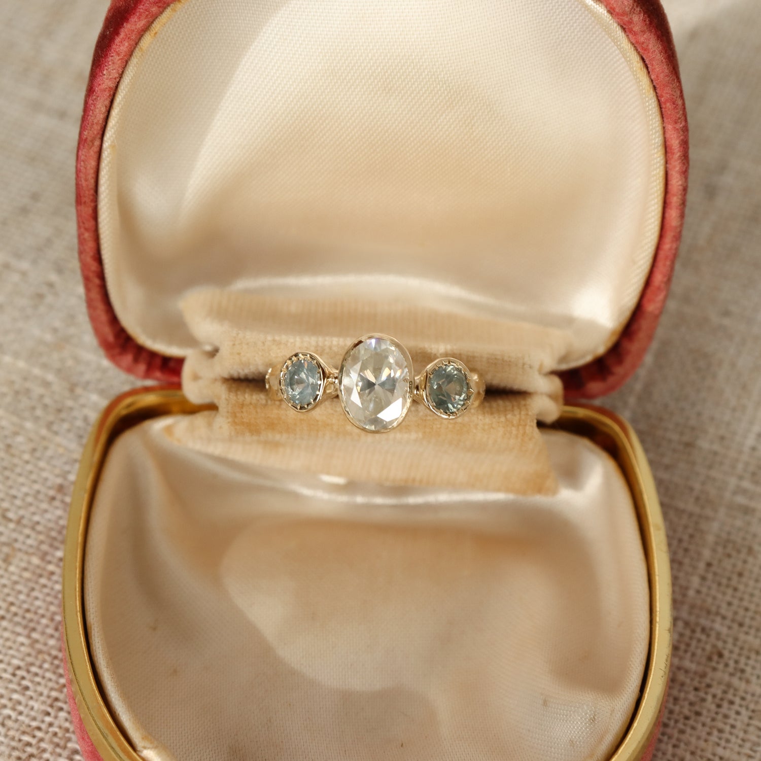 Naiad Ring | Icy Diamond, Montana Sapphires, Diamonds, 14k Gold