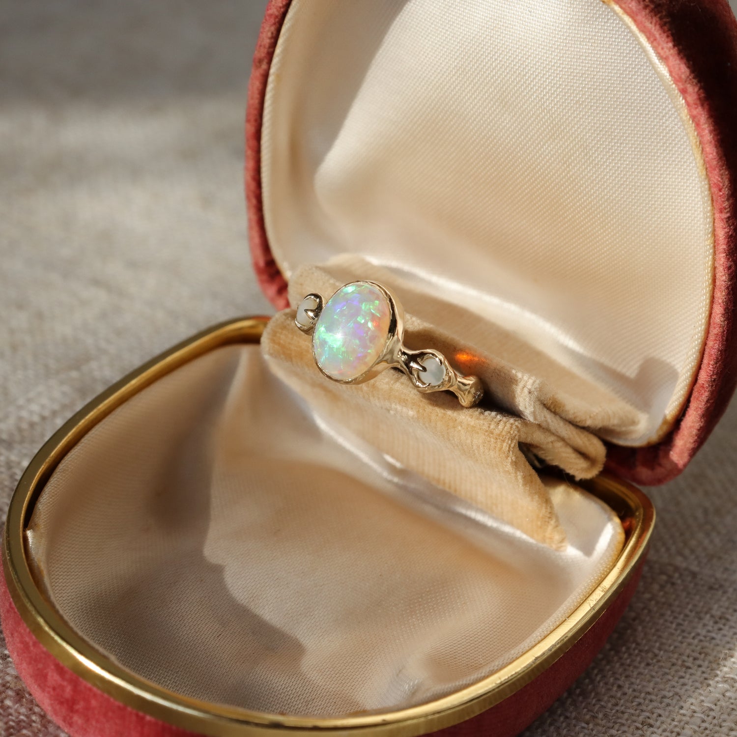 Nerida Ring | Opal, MOP, Diamonds, 14k Gold