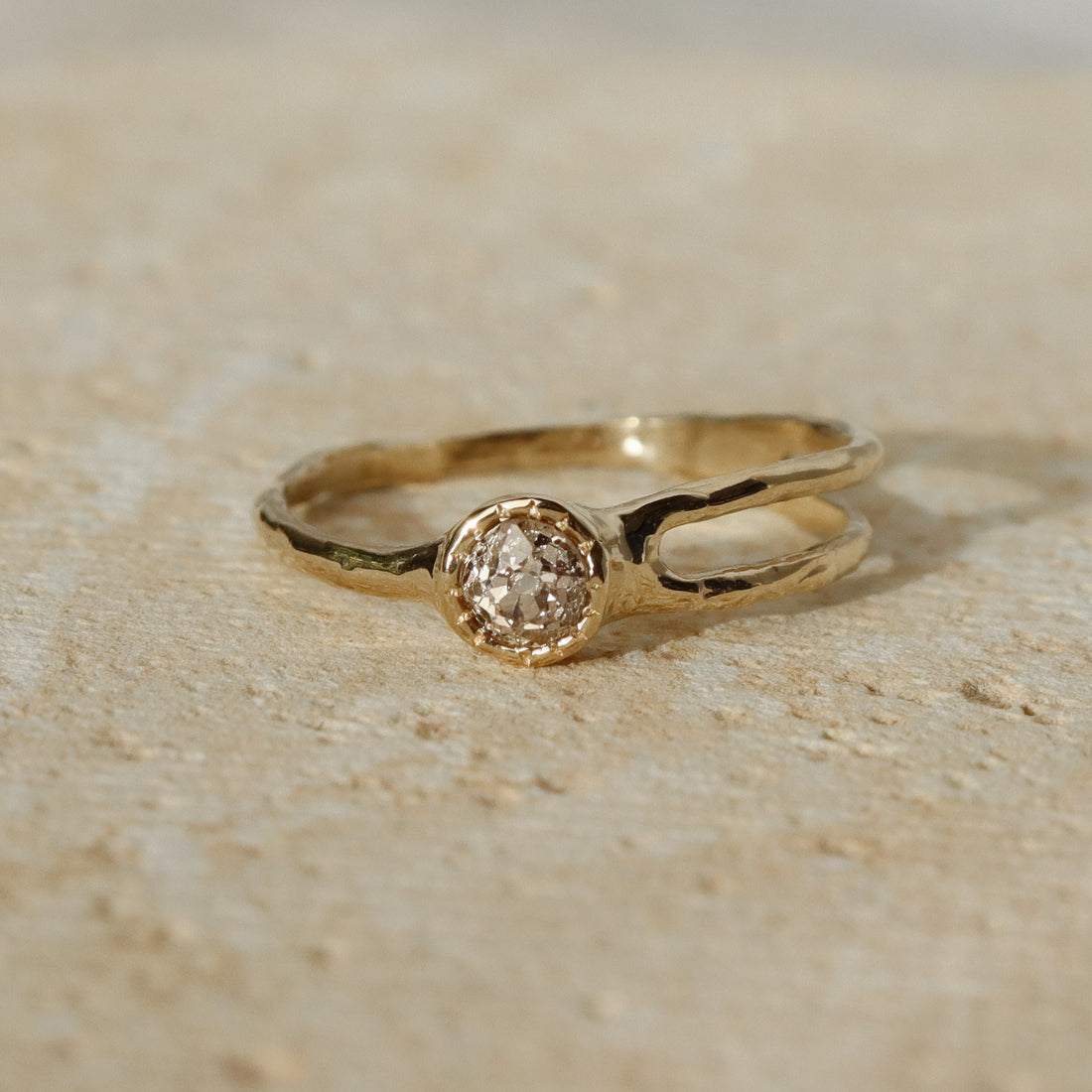 Shooting Star Ring | .21ct Old Mine Diamond