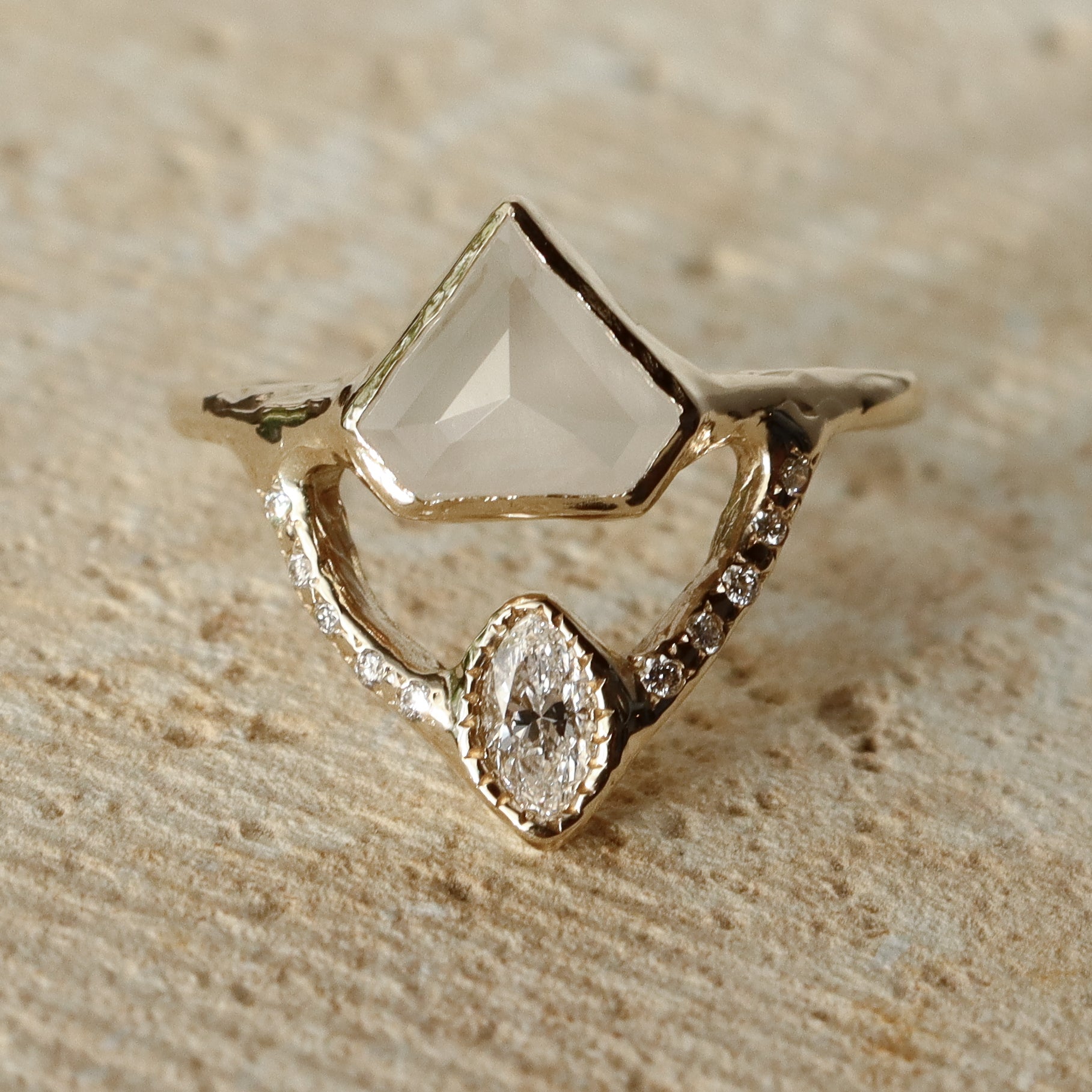 Reflections Ring | Icy Diamond, Diamonds, 14k Gold – From Isla