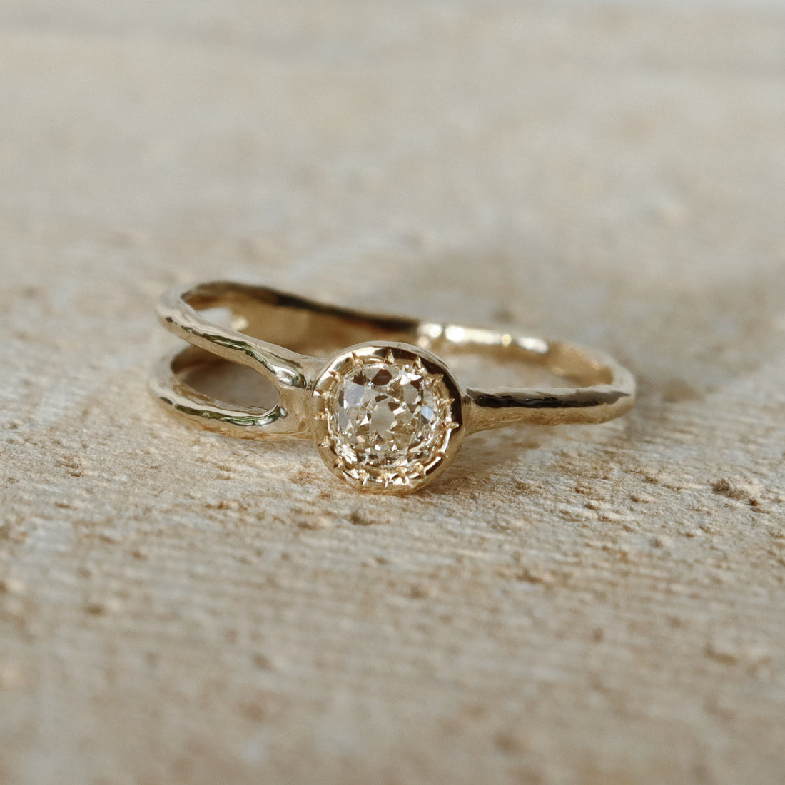Shooting Star Ring | .36ct Old Mine Diamond