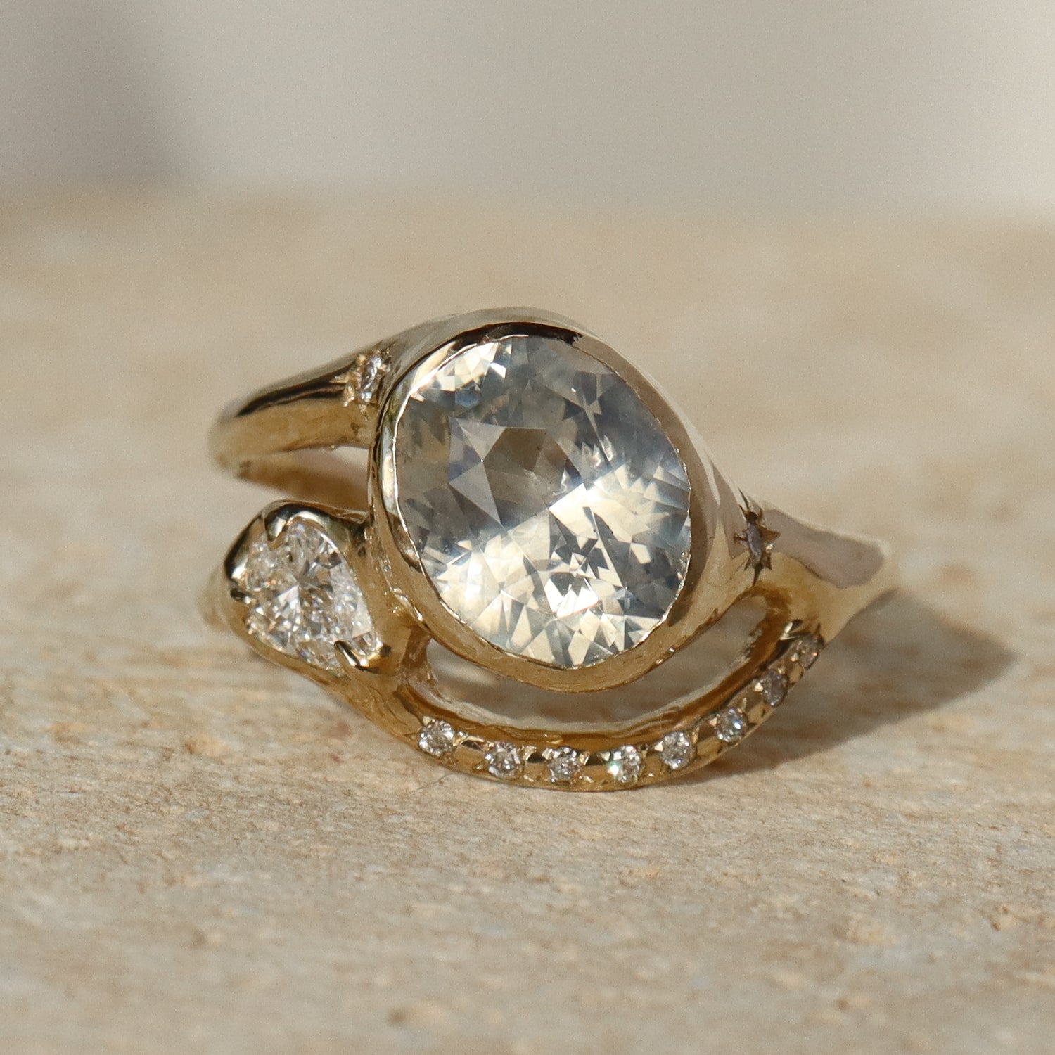 Melusine | Sapphire, Diamonds, 14k Gold