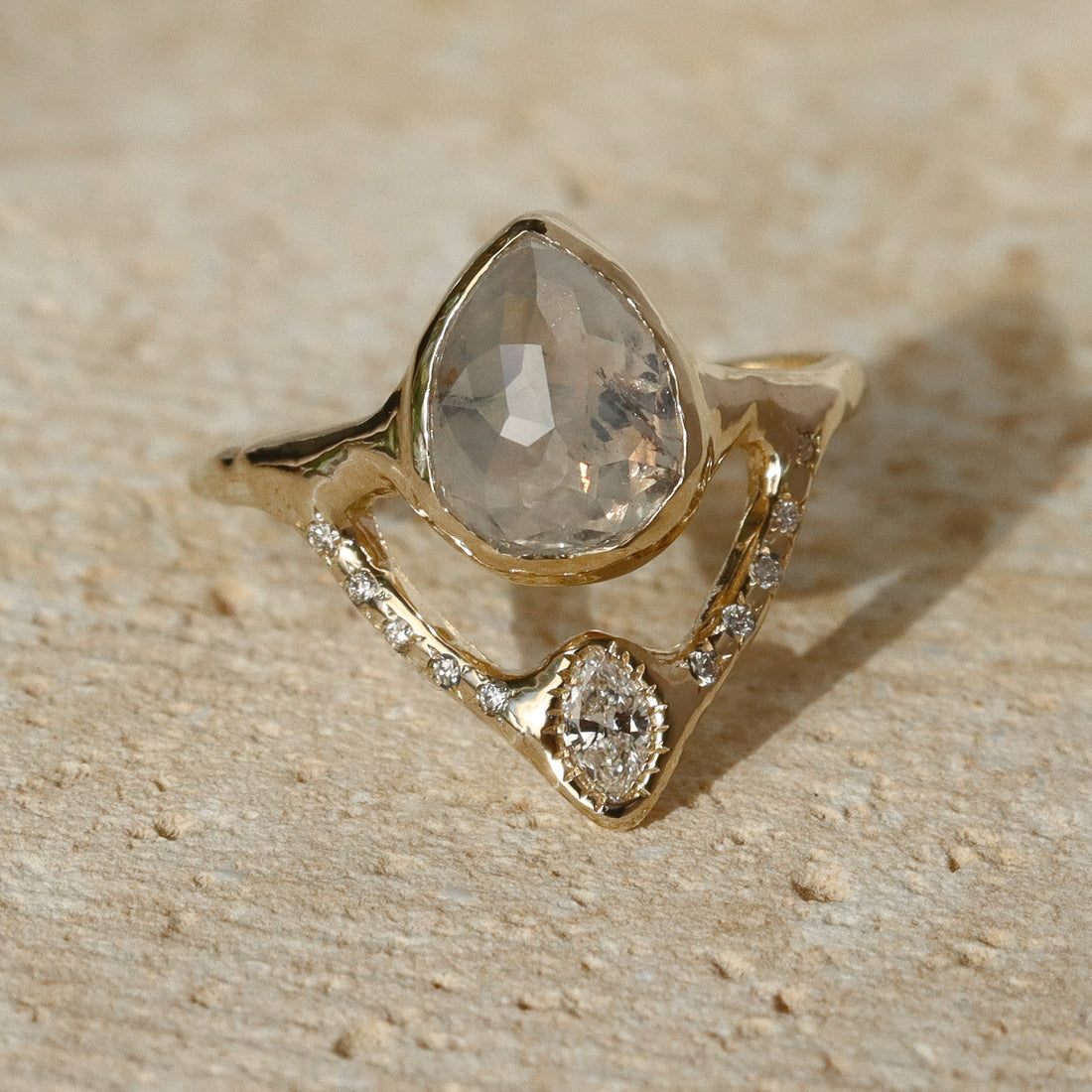 Reflections Ring | Opalescent Diamond, Diamonds, 14k Gold