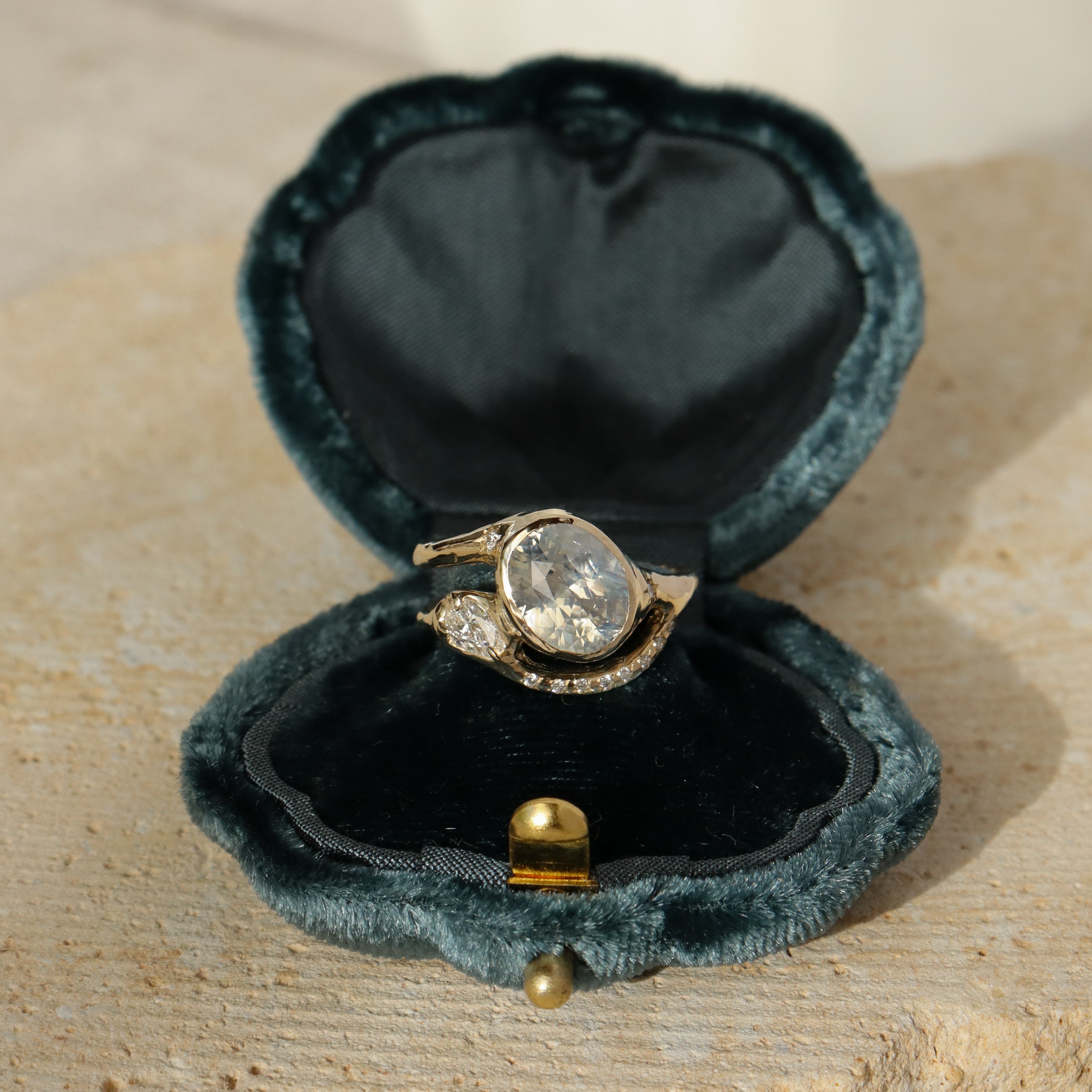 Melusine | Sapphire, Diamonds, 14k Gold