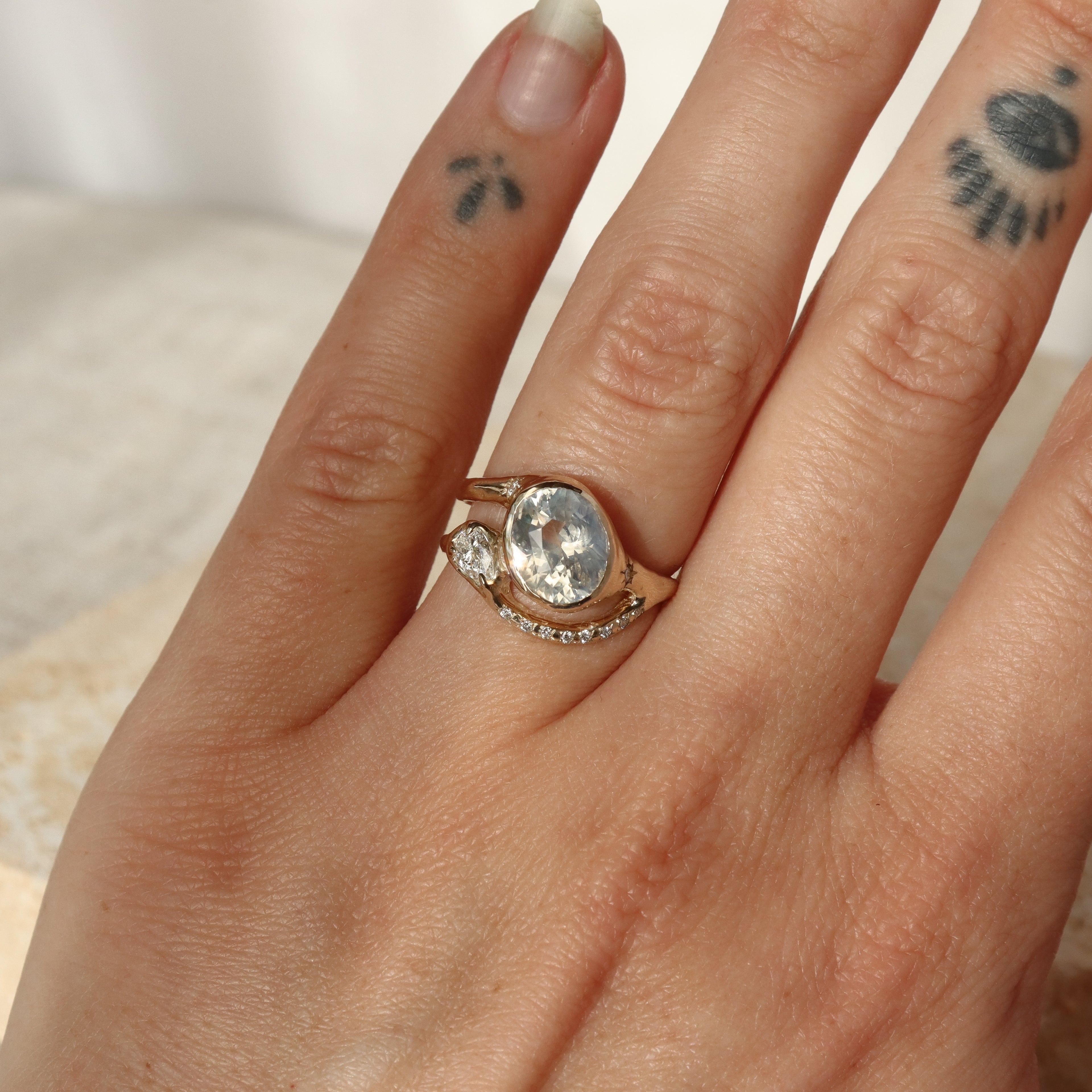 Melusine | Sapphire, Diamonds, 14k Gold