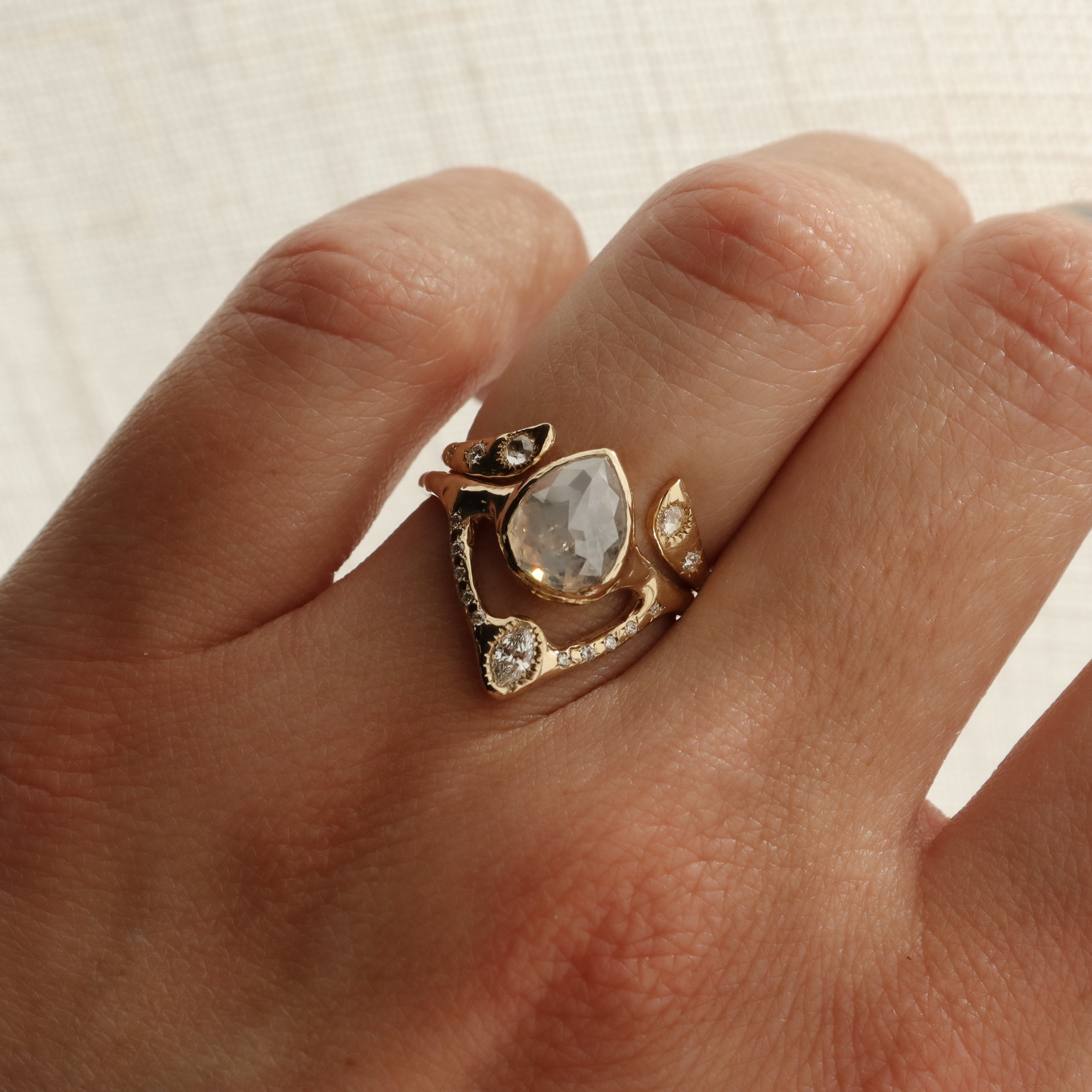 Reflections Ring | Opalescent Diamond, Diamonds, 14k Gold