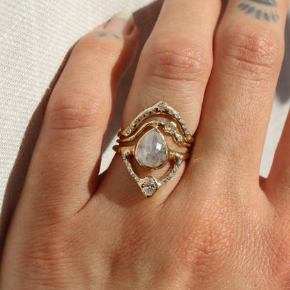 Reflections Ring | Opalescent Diamond, Diamonds, 14k Gold